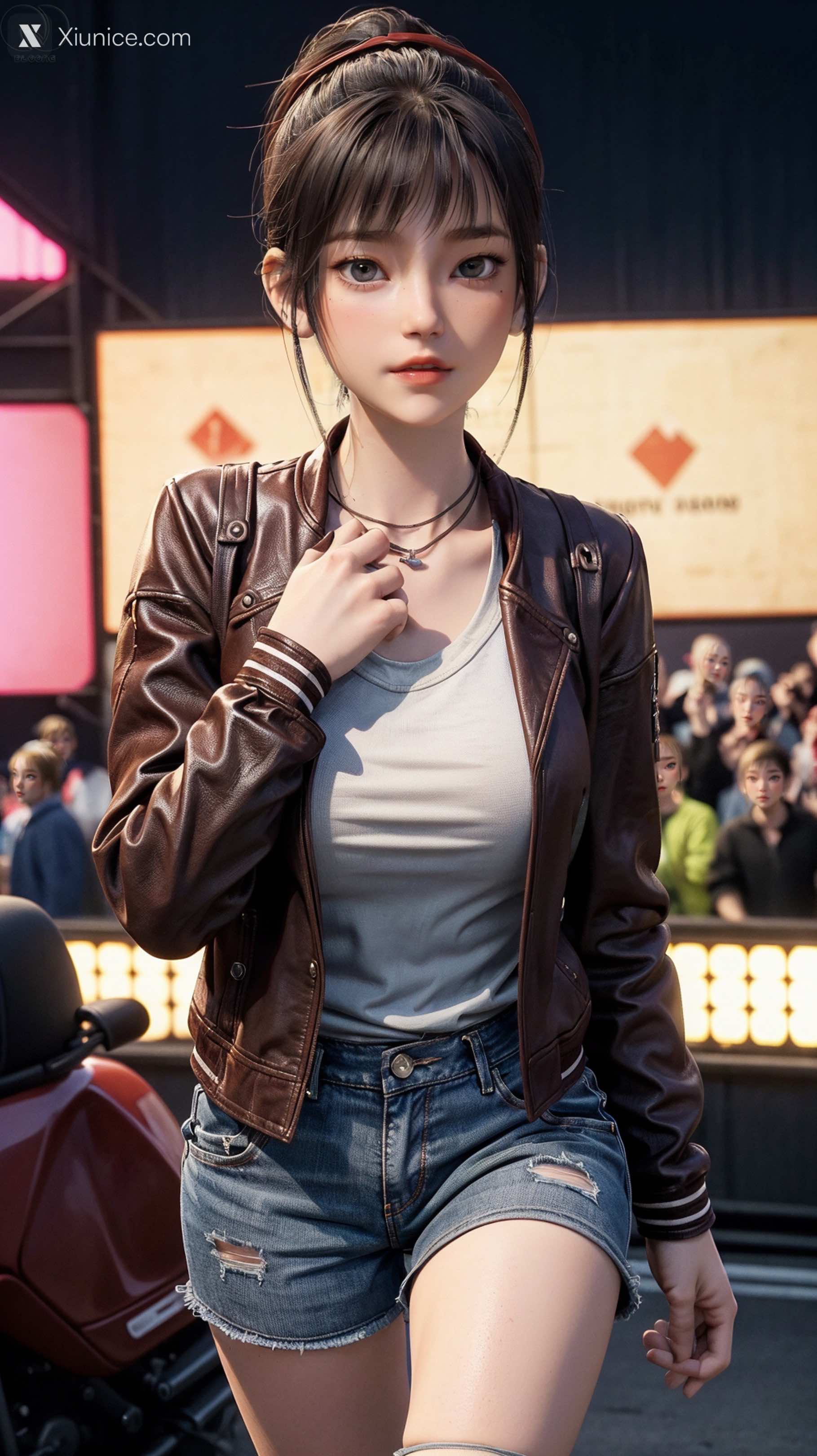 AI Girl Xiunice.com 天罡传 樊巧儿 樊巧儿 现代装 12