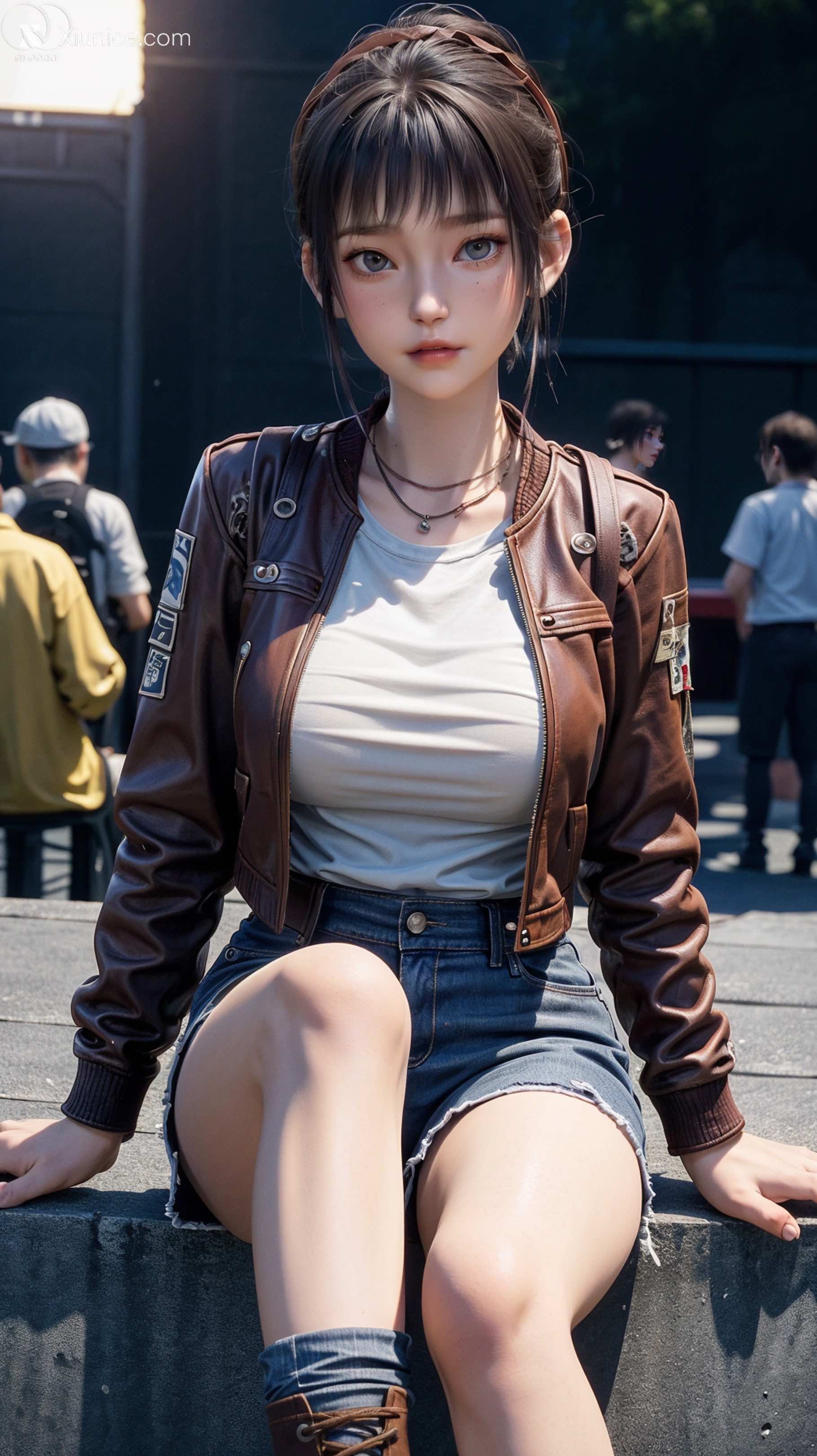 AI Girl Xiunice.com 天罡传 樊巧儿 樊巧儿 现代装 13