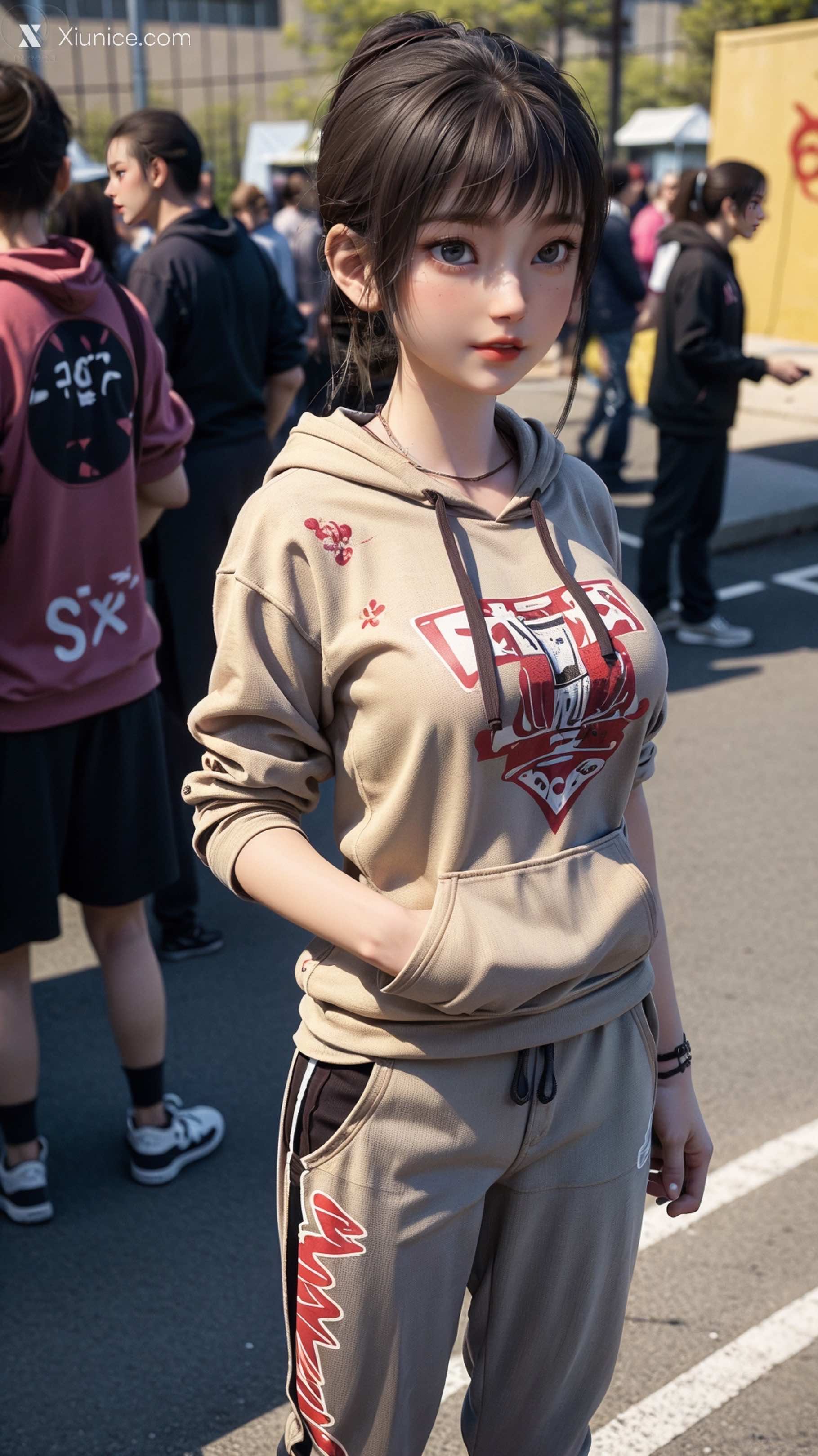 AI Girl Xiunice.com 天罡传 樊巧儿 樊巧儿 现代装 17