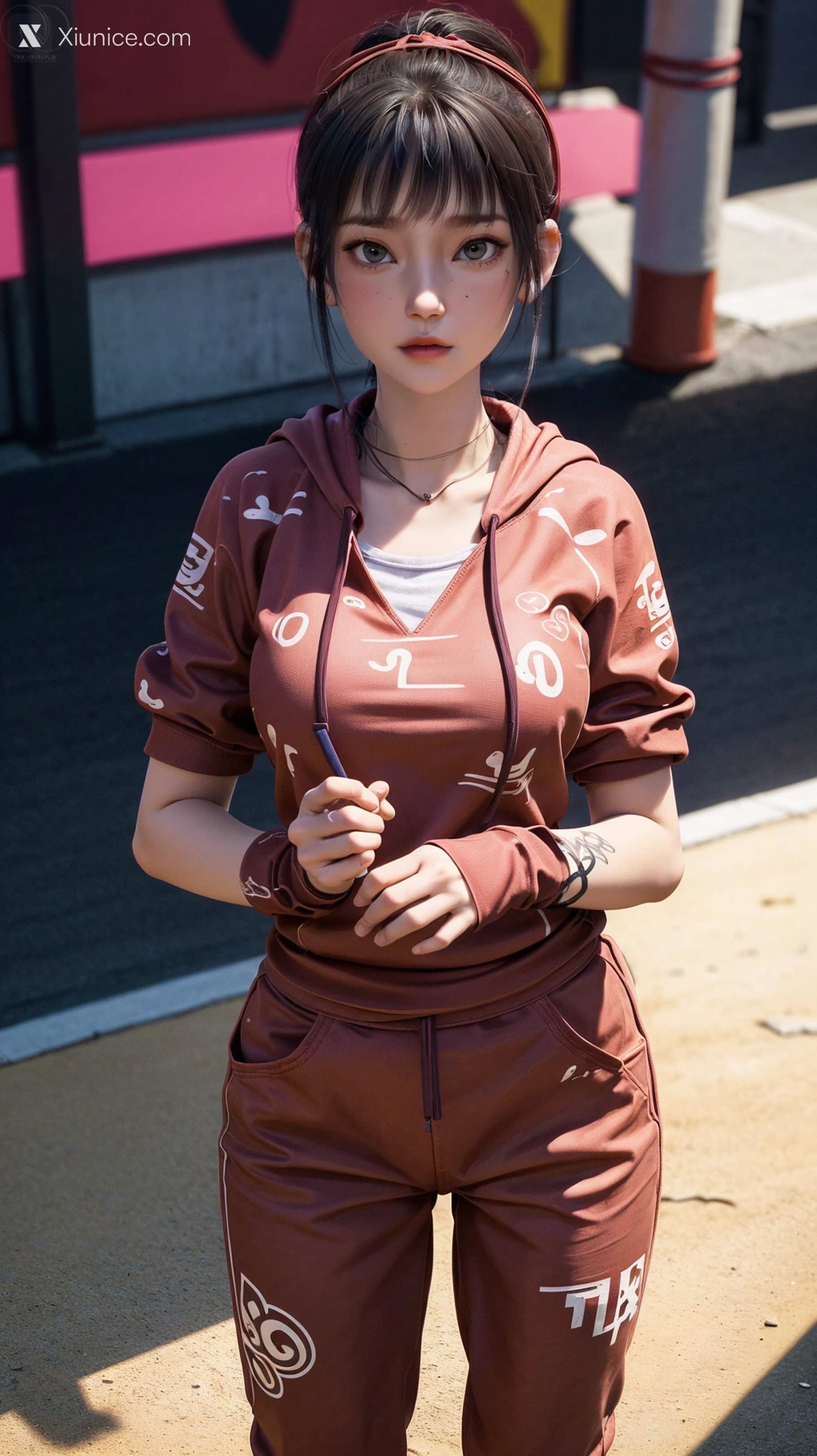 AI Girl Xiunice.com 天罡传 樊巧儿 樊巧儿 现代装 18