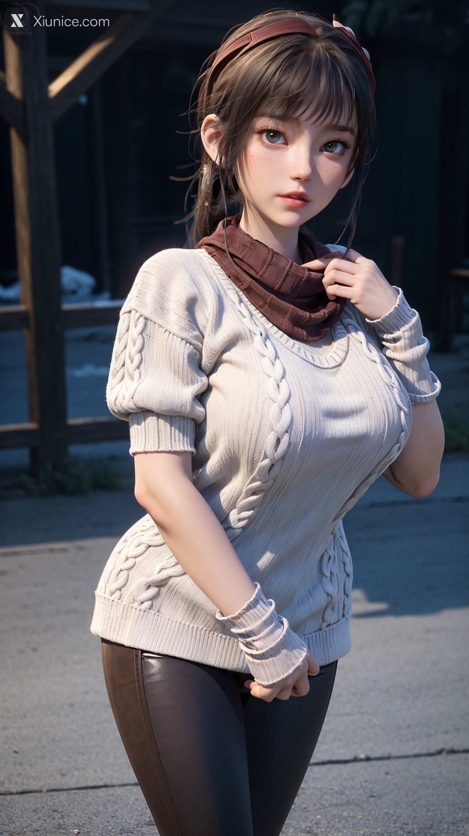 AI Girl Xiunice.com 天罡传 樊巧儿 樊巧儿 现代装 28