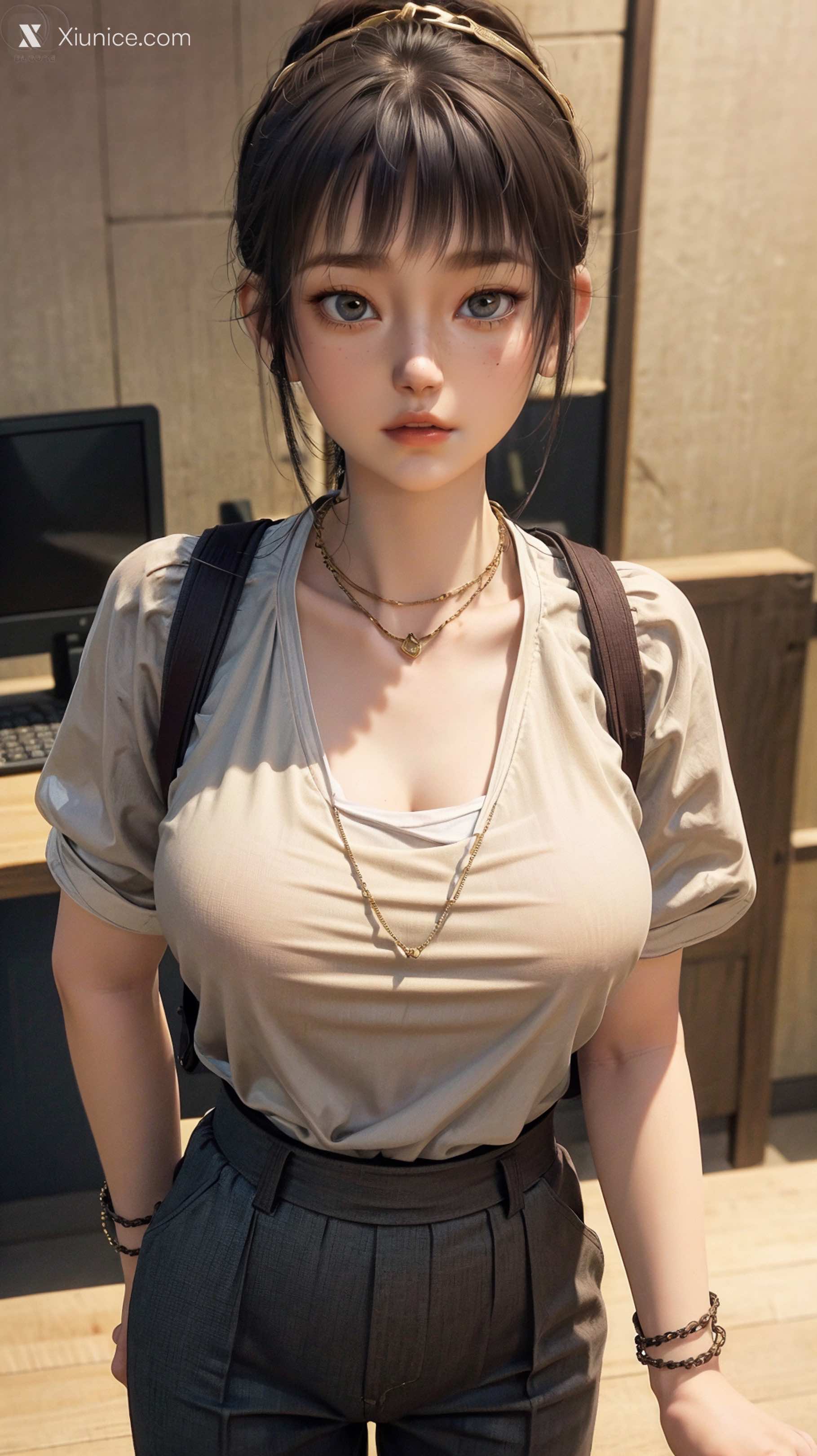 AI Girl Xiunice.com 天罡传 樊巧儿 樊巧儿 现代装 33
