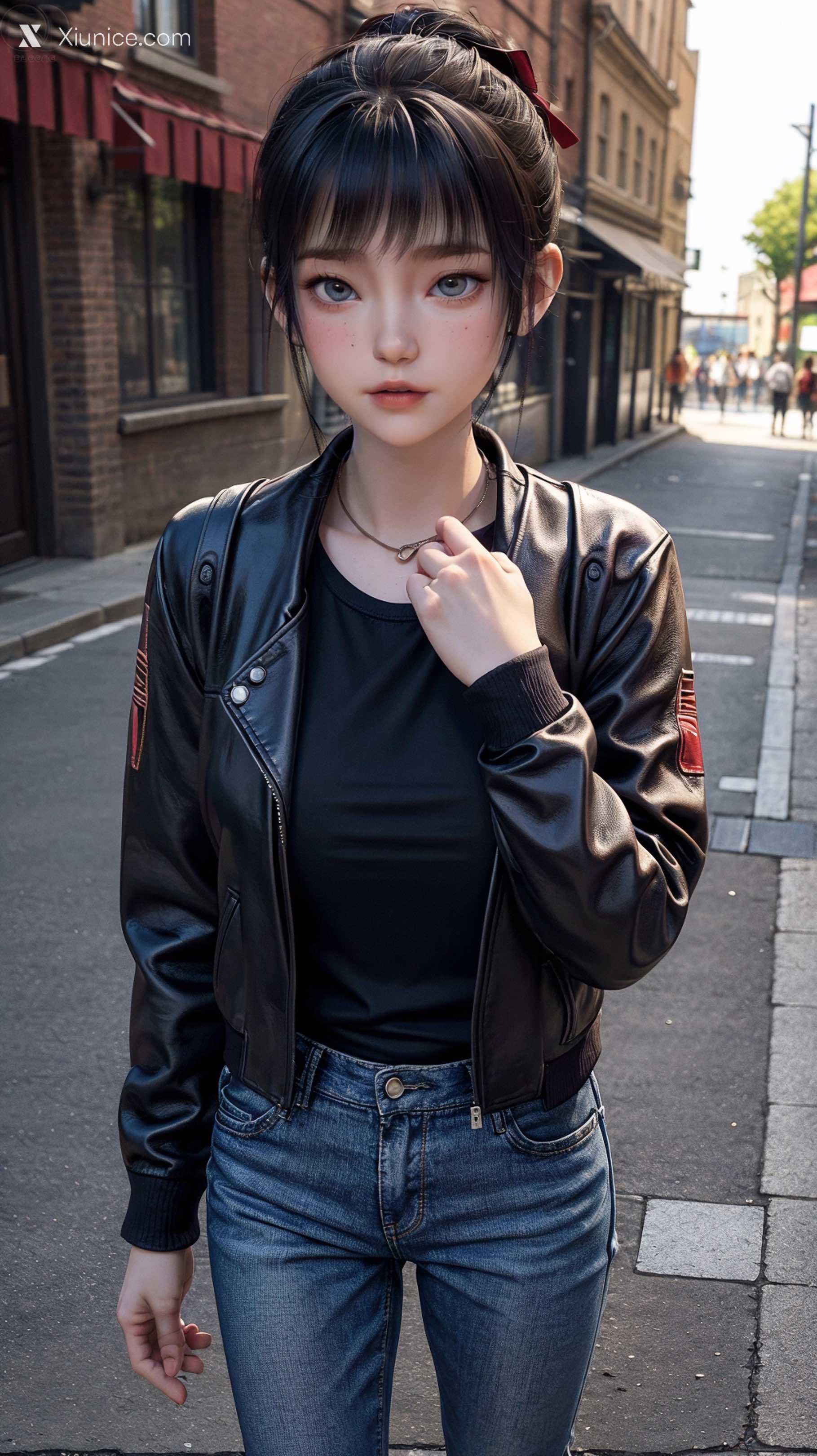 AI Girl Xiunice.com 天罡传 樊巧儿 樊巧儿 现代装 4