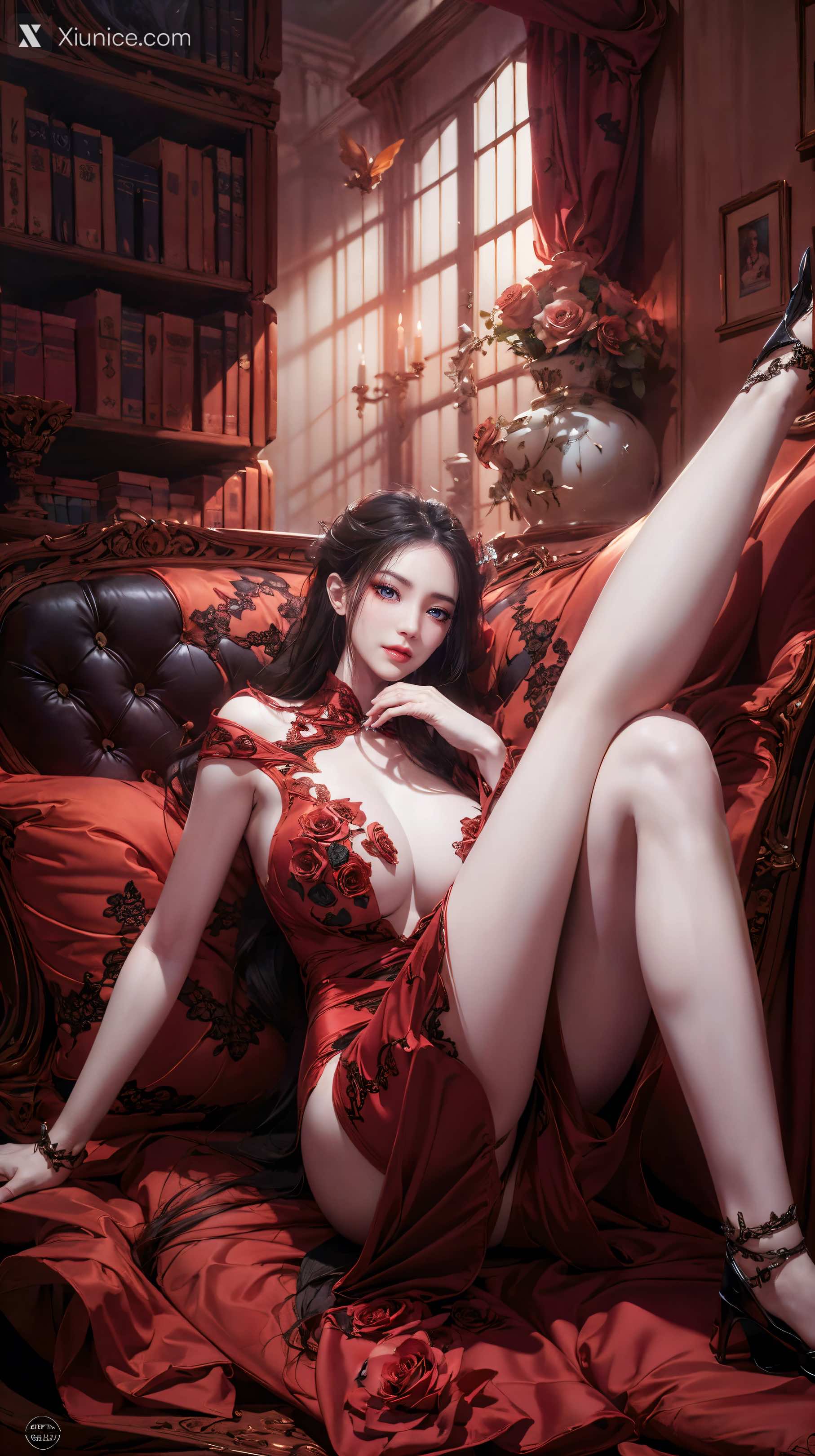 AI Girl Xiunice.com 天行九歌 焰灵姬 精品玫瑰 13