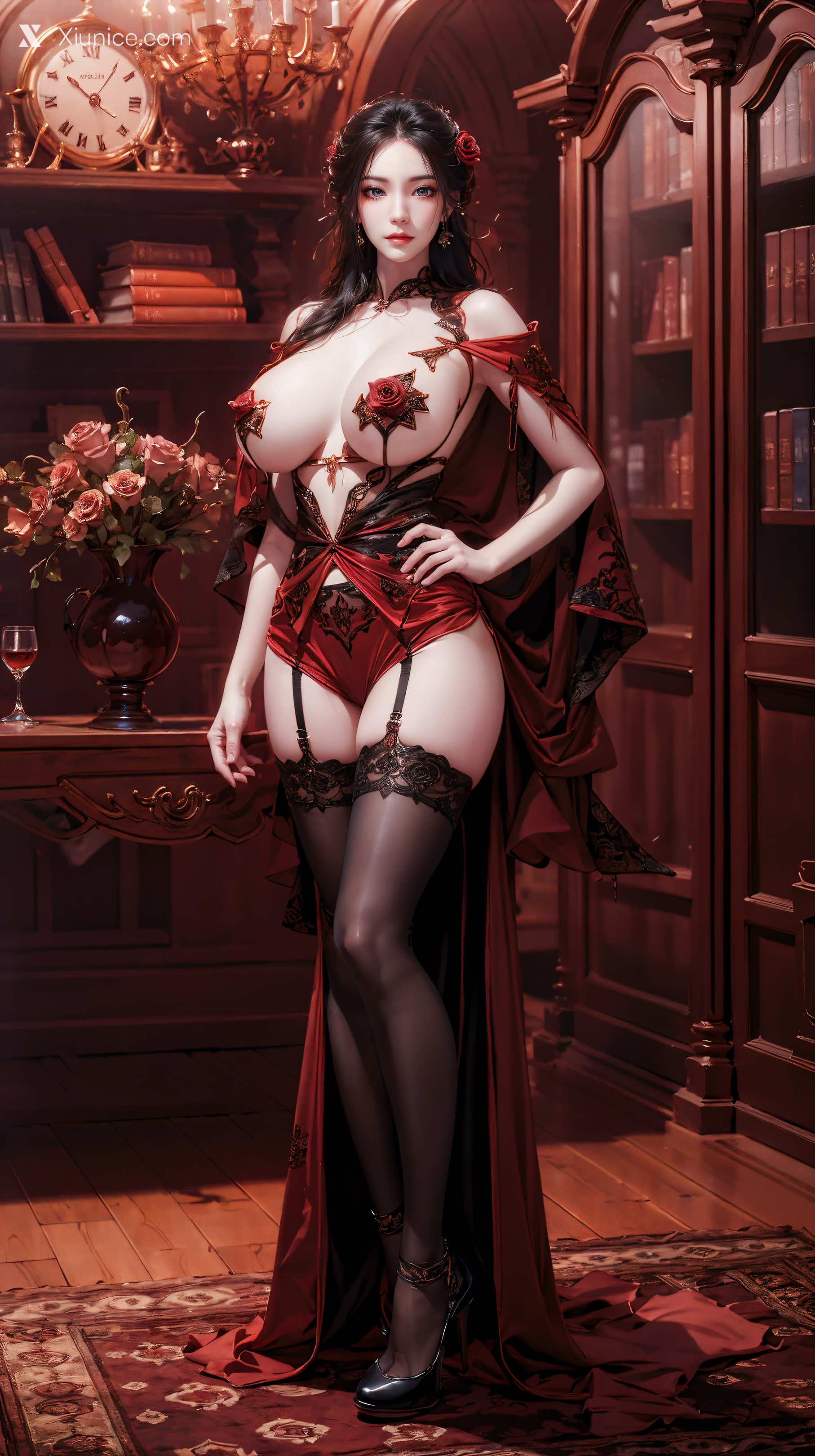 AI Girl Xiunice.com 天行九歌 焰灵姬 精品玫瑰 5