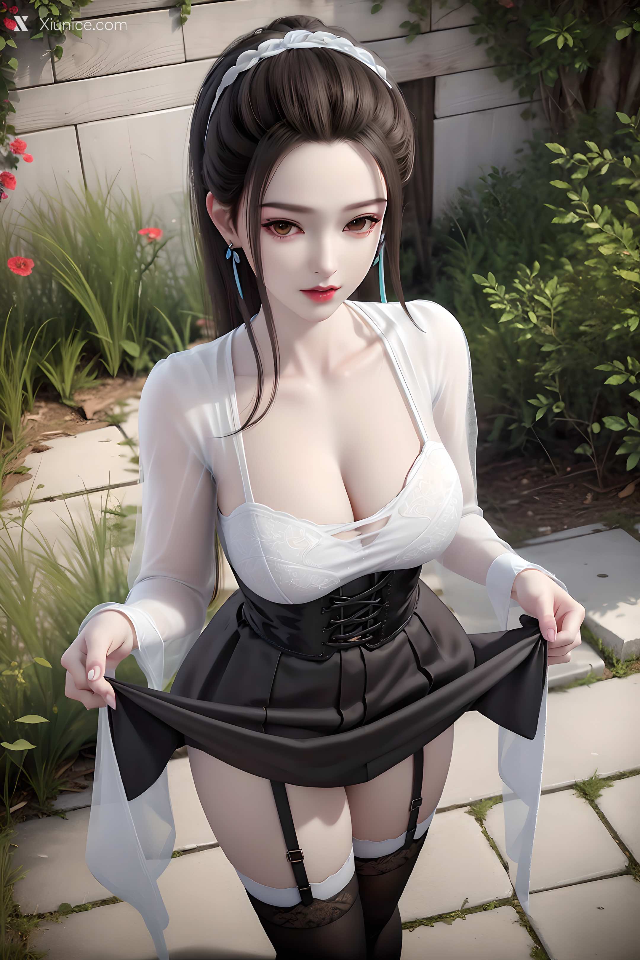 AI Girl Xiunice.com 妖神记 龙羽音 应月茹 应月茹3 户外 14