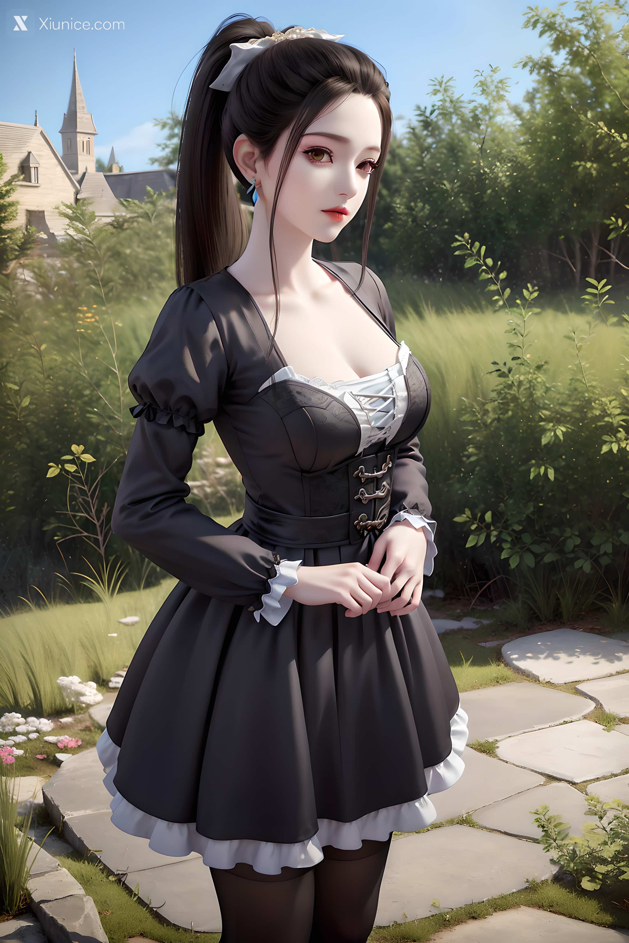 AI Girl Xiunice.com 妖神记 龙羽音 应月茹 应月茹3 户外 16