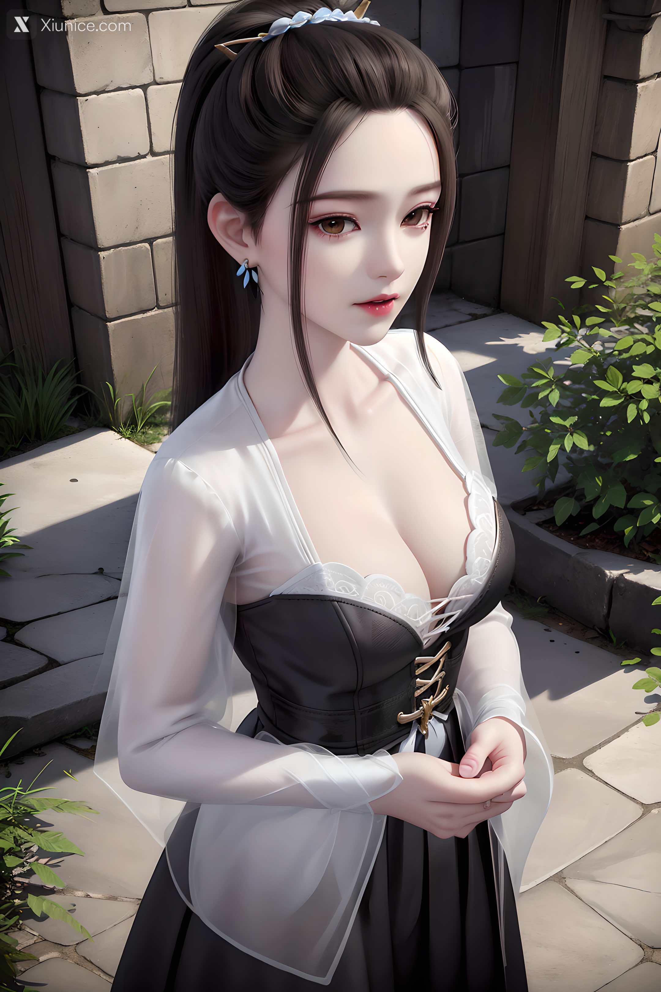 AI Girl Xiunice.com 妖神记 龙羽音 应月茹 应月茹3 户外 18