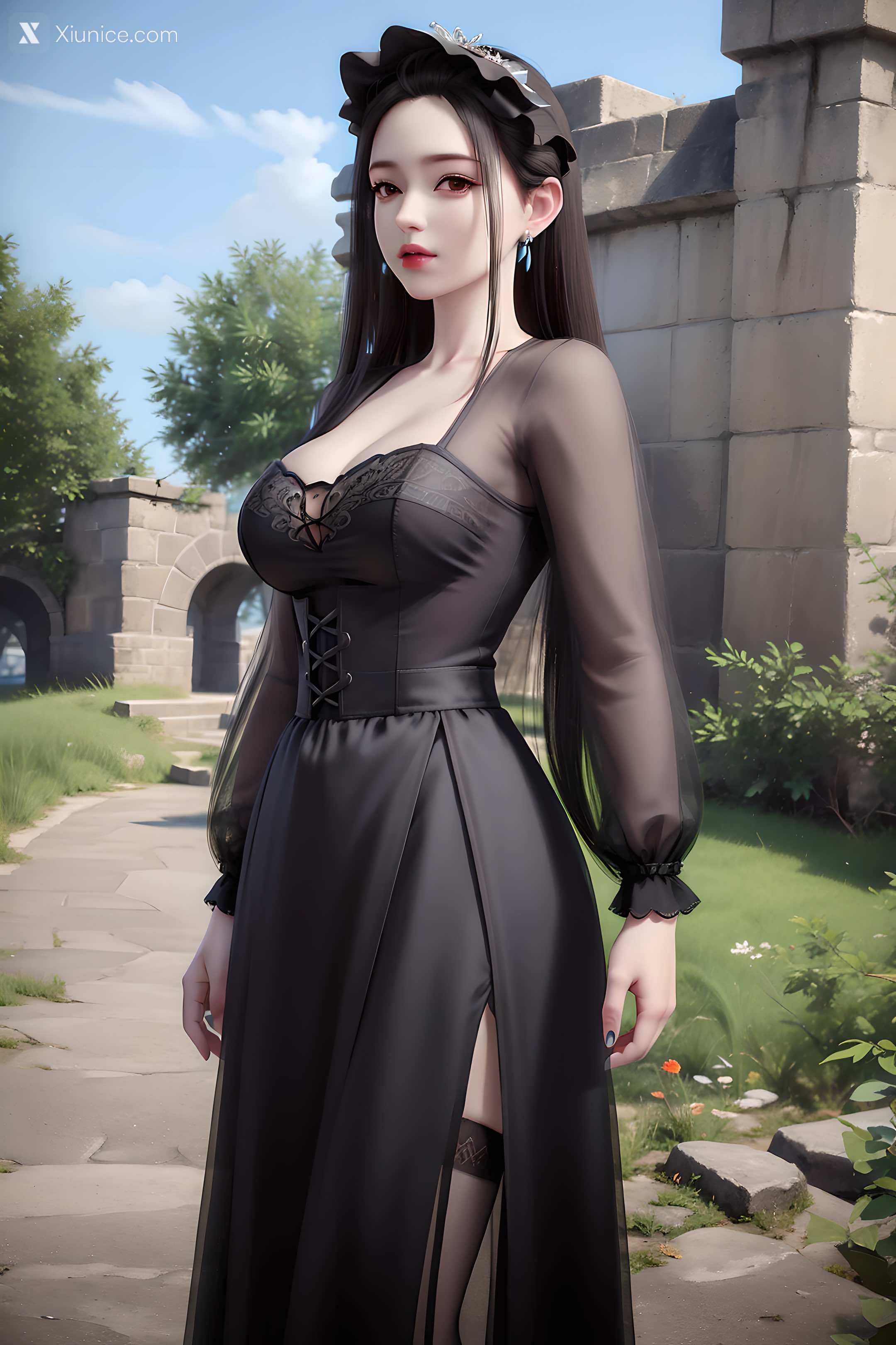 AI Girl Xiunice.com 妖神记 龙羽音 应月茹 应月茹3 户外 20
