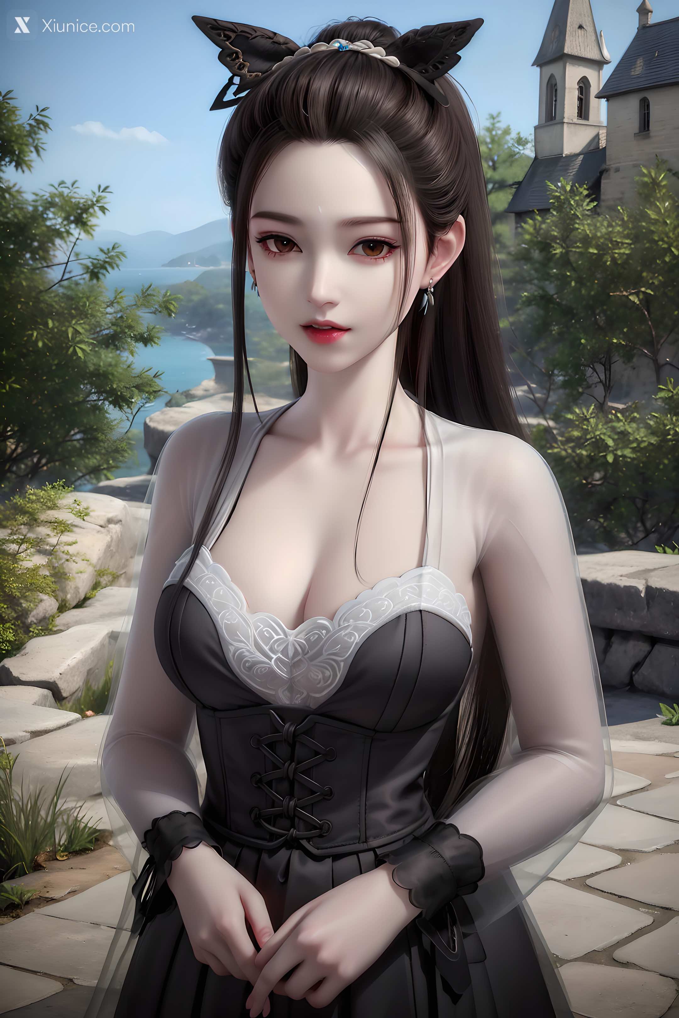 AI Girl Xiunice.com 妖神记 龙羽音 应月茹 应月茹3 户外 22
