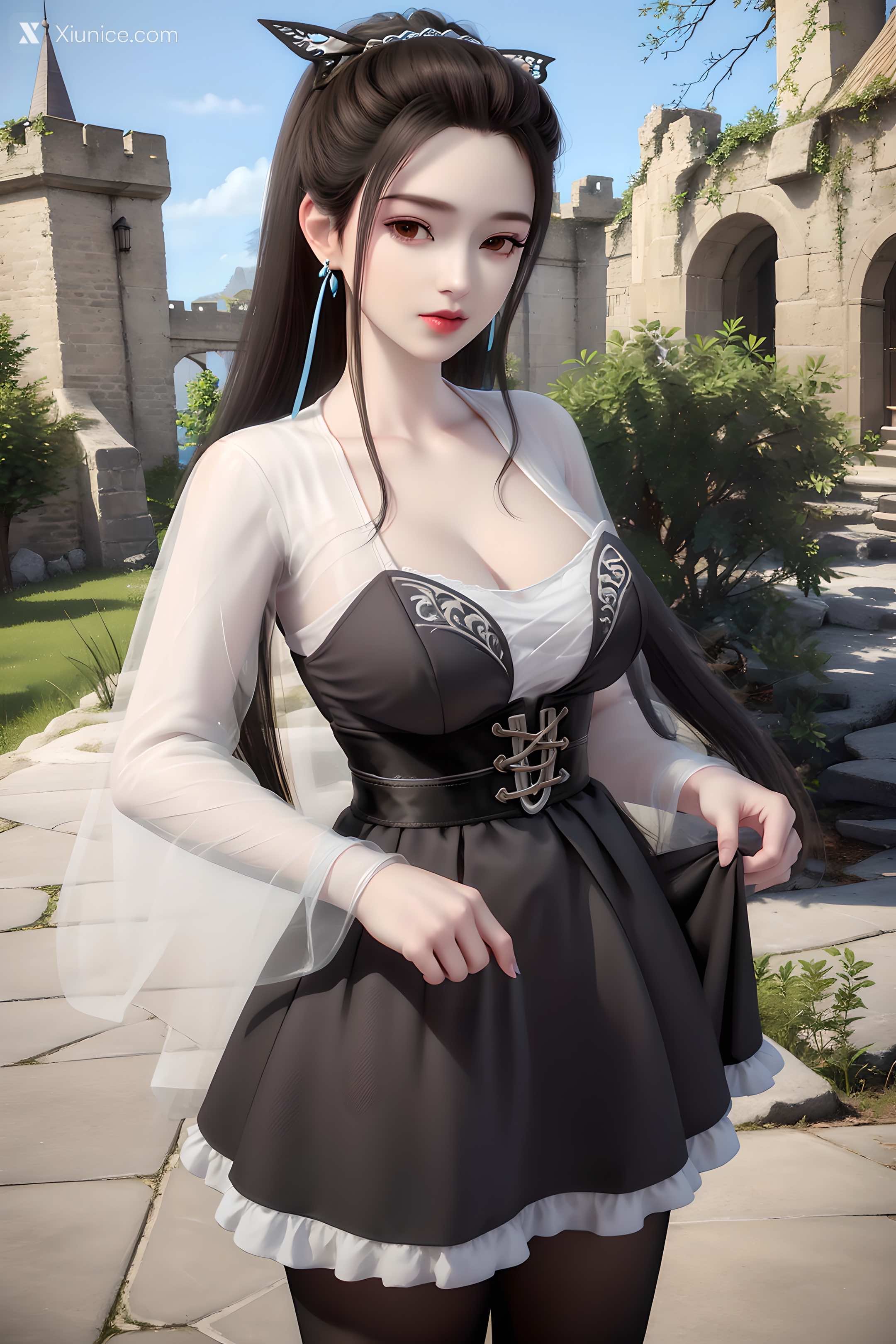 AI Girl Xiunice.com 妖神记 龙羽音 应月茹 应月茹3 户外 23
