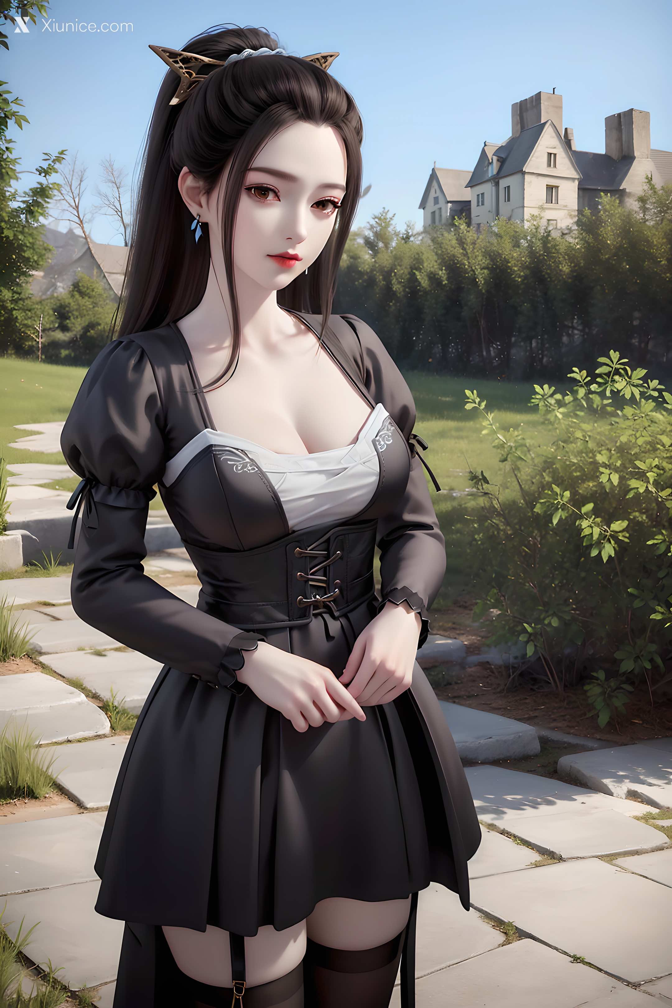 AI Girl Xiunice.com 妖神记 龙羽音 应月茹 应月茹3 户外 31