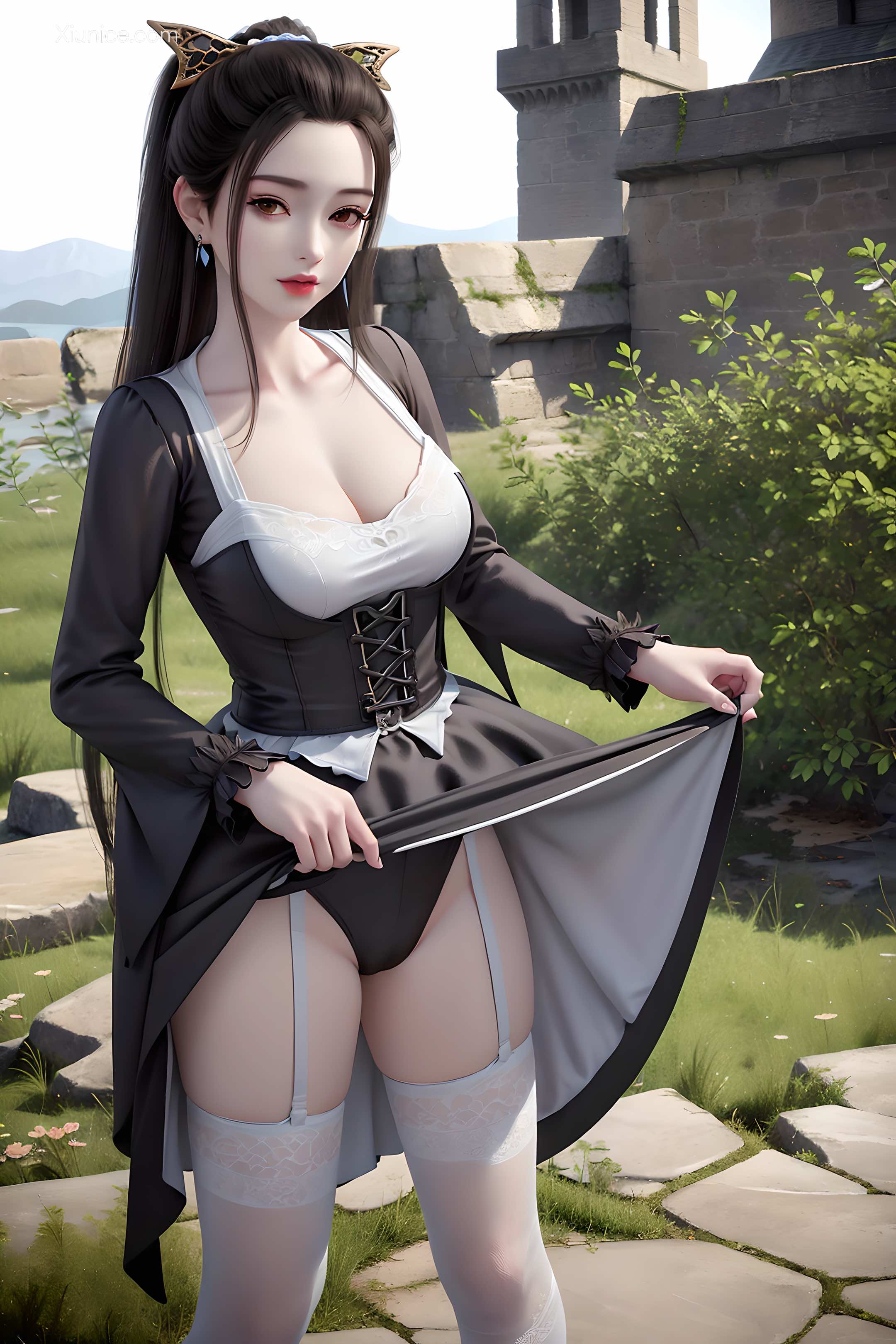 AI Girl Xiunice.com 妖神记 龙羽音 应月茹 应月茹3 户外 32