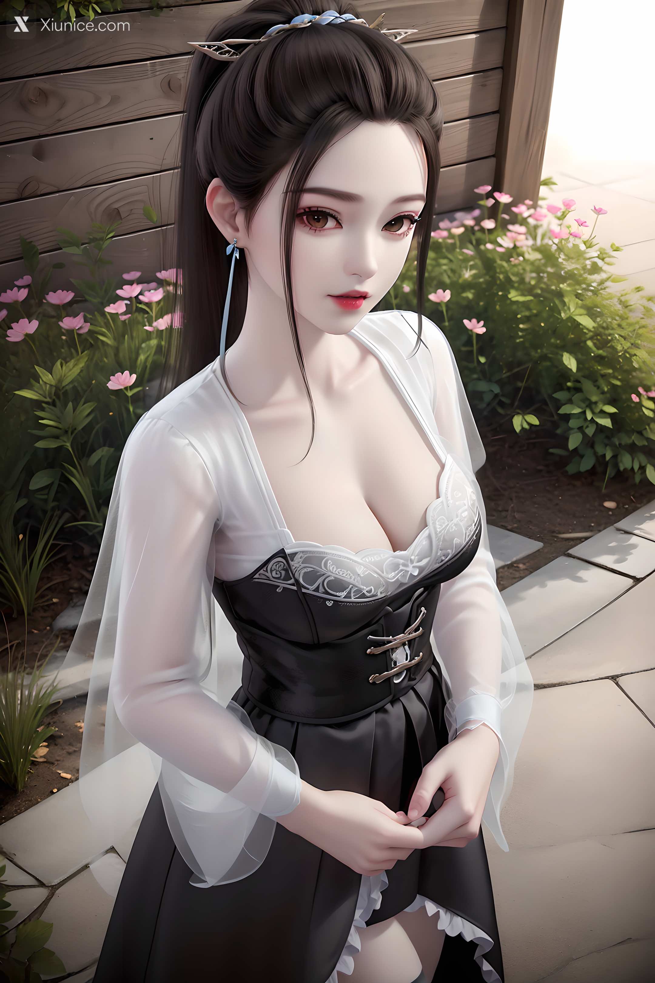 AI Girl Xiunice.com 妖神记 龙羽音 应月茹 应月茹3 户外 33