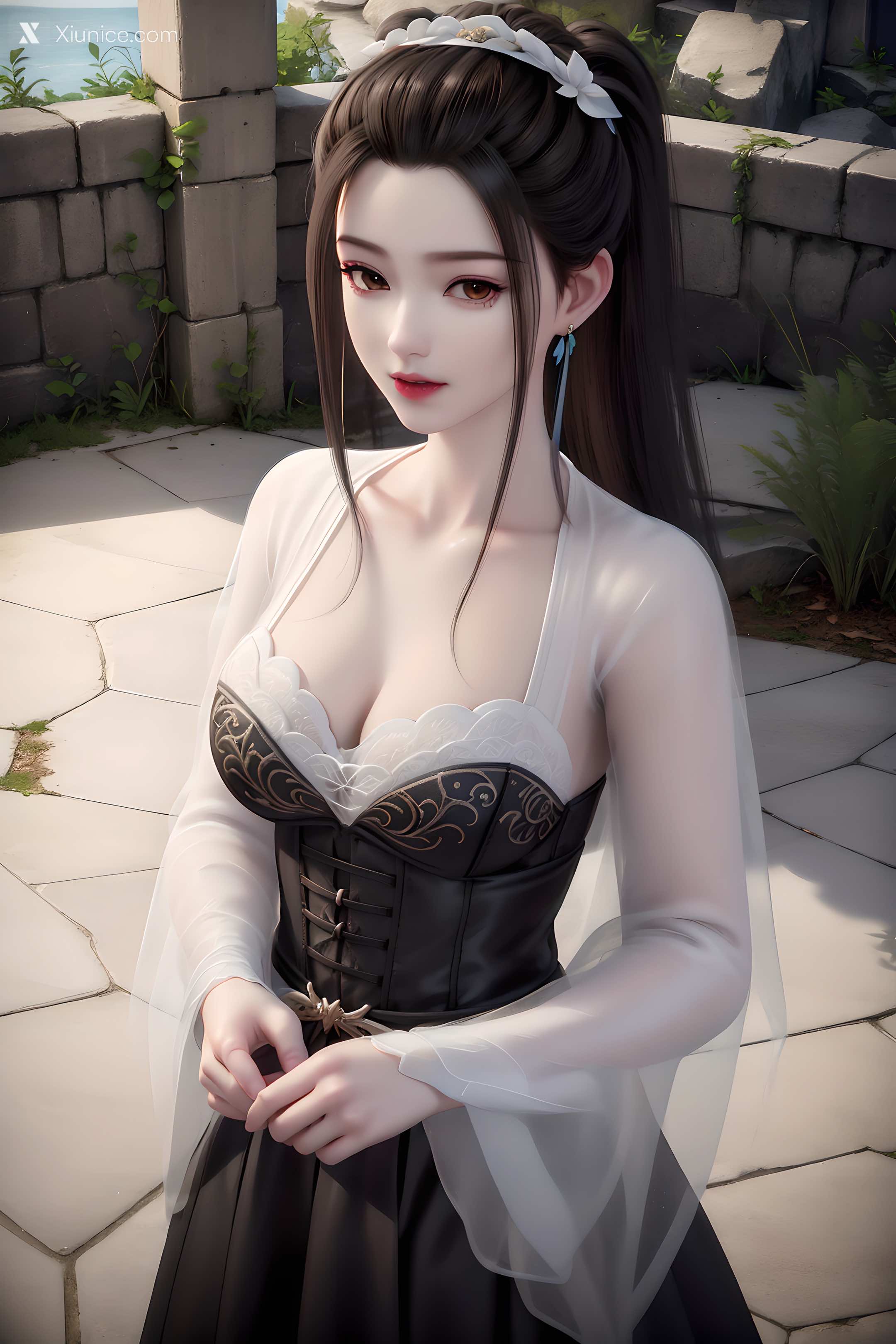 AI Girl Xiunice.com 妖神记 龙羽音 应月茹 应月茹3 户外 34