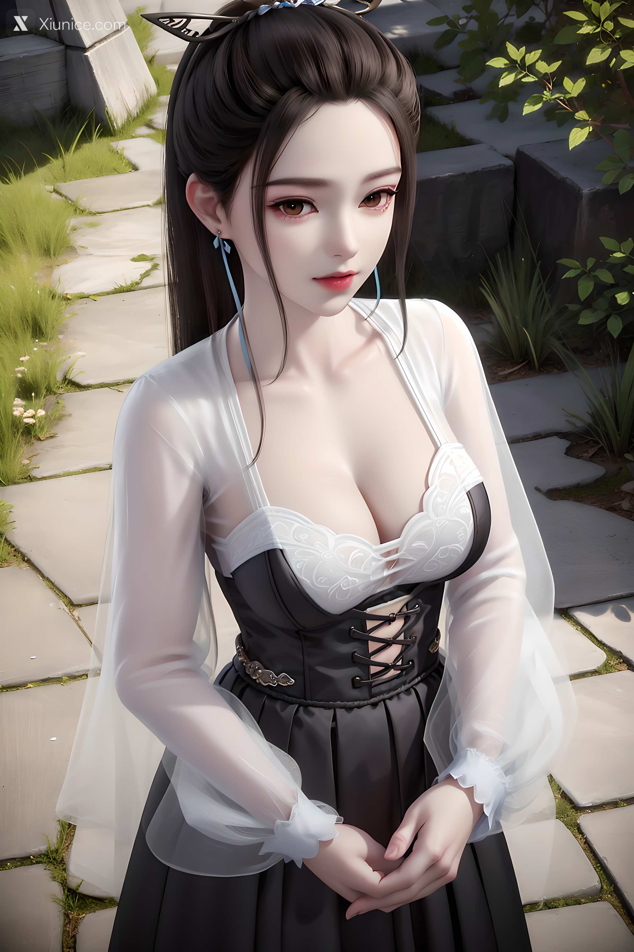 AI Girl Xiunice.com 妖神记 龙羽音 应月茹 应月茹3 户外 35