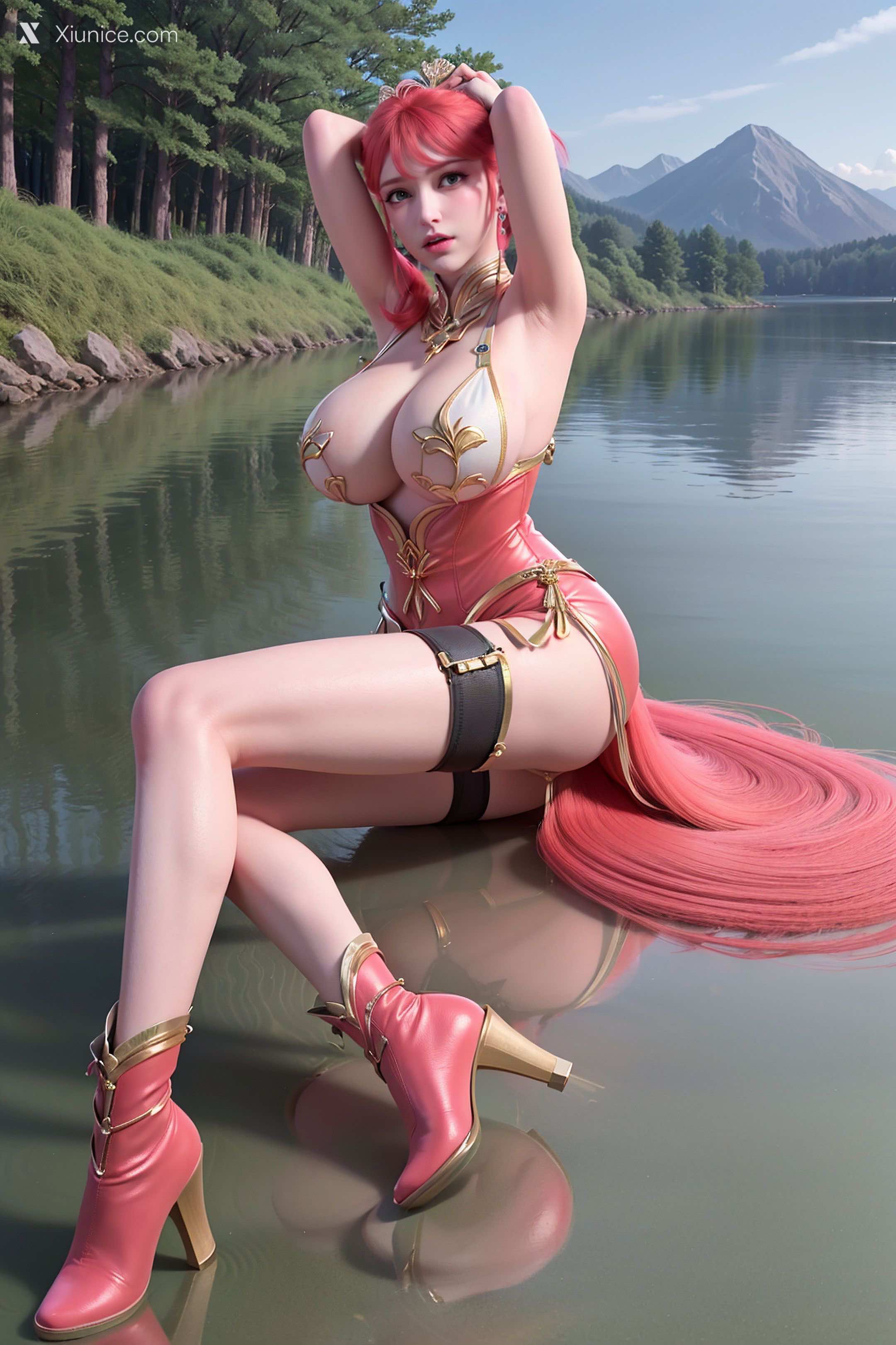 AI Girl Xiunice.com 妖神记 龙羽音 应月茹 龙羽音1 性感 3
