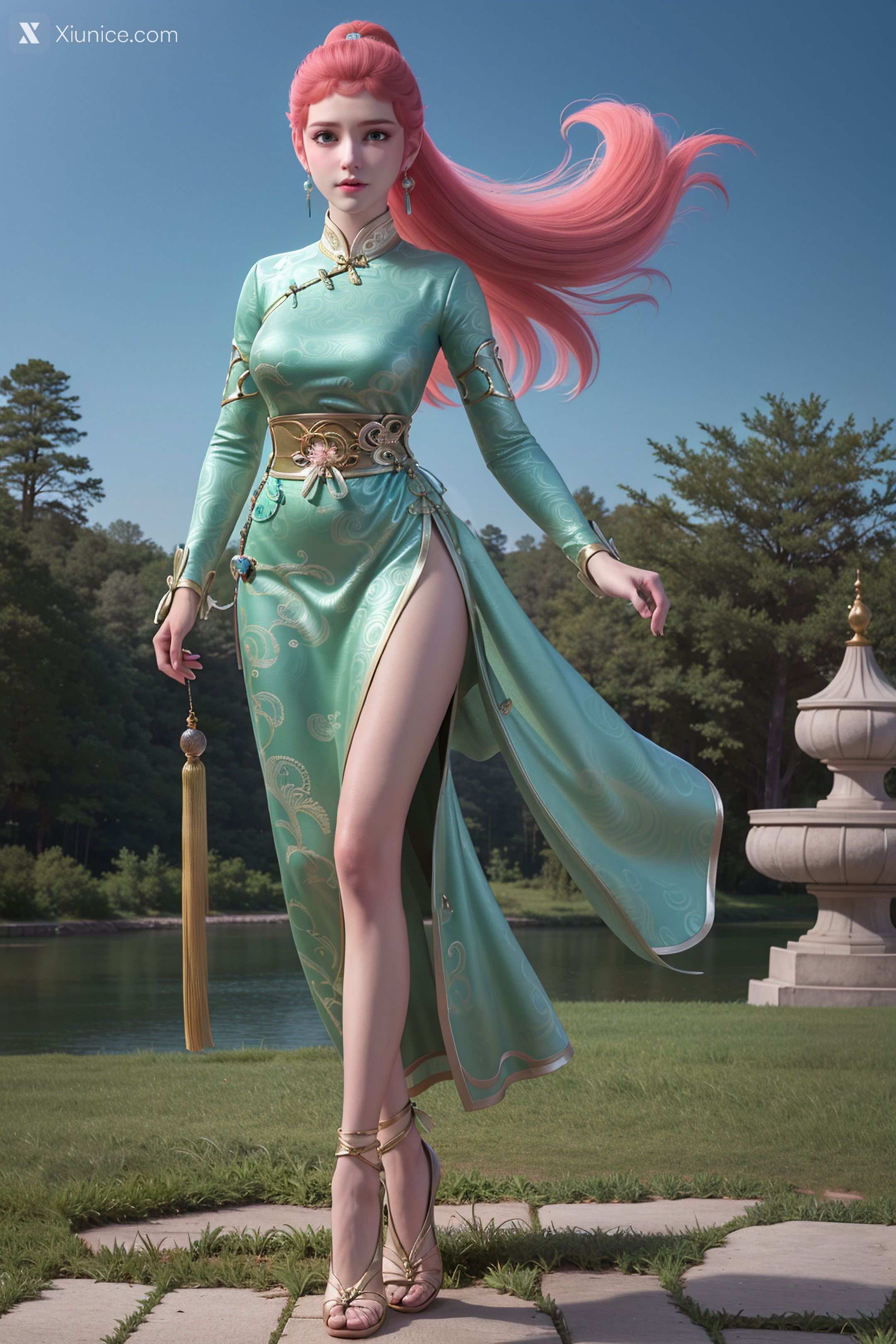 AI Girl Xiunice.com 妖神记 龙羽音 应月茹 龙羽音2 原装 3