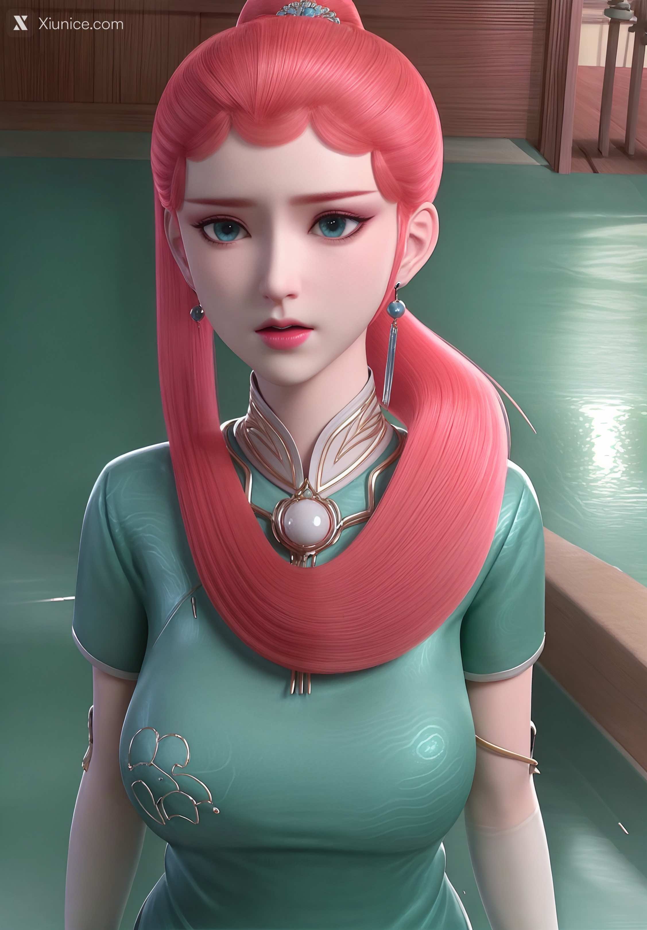 AI Girl Xiunice.com 妖神记 龙羽音 应月茹 龙羽音3 捆绑 15