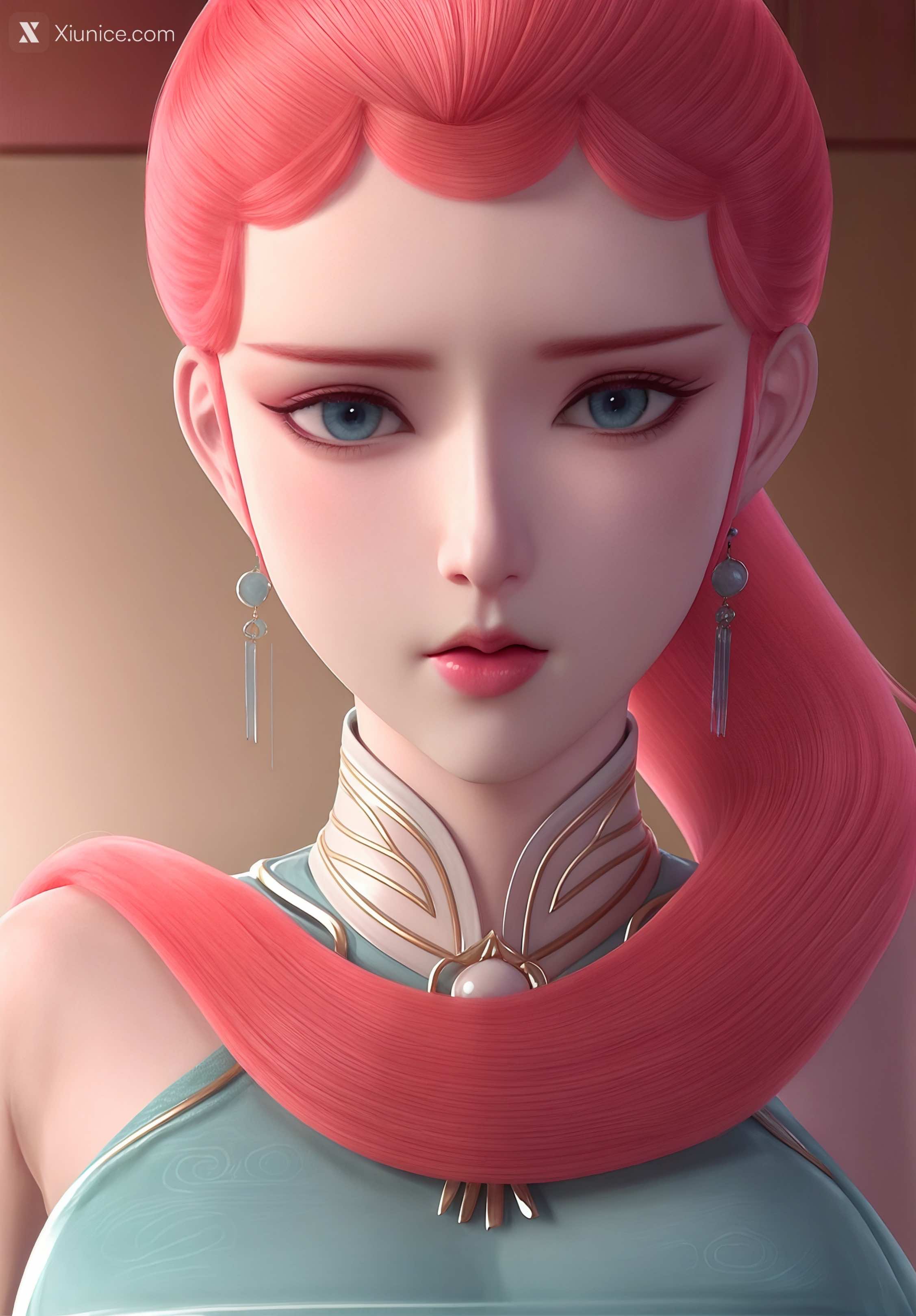 AI Girl Xiunice.com 妖神记 龙羽音 应月茹 龙羽音3 捆绑 17
