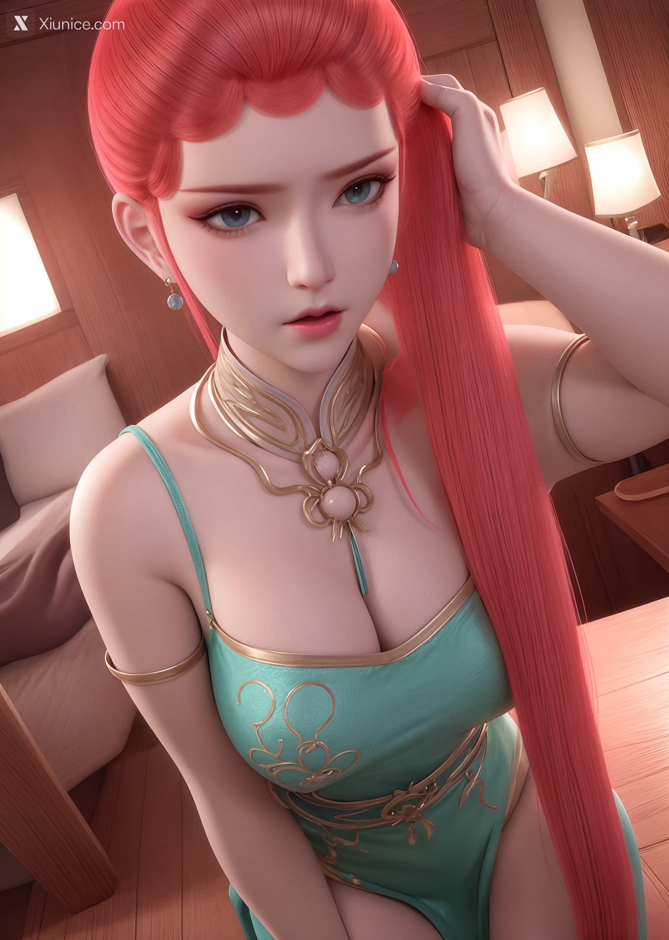 AI Girl Xiunice.com 妖神记 龙羽音 应月茹 龙羽音3 捆绑 22