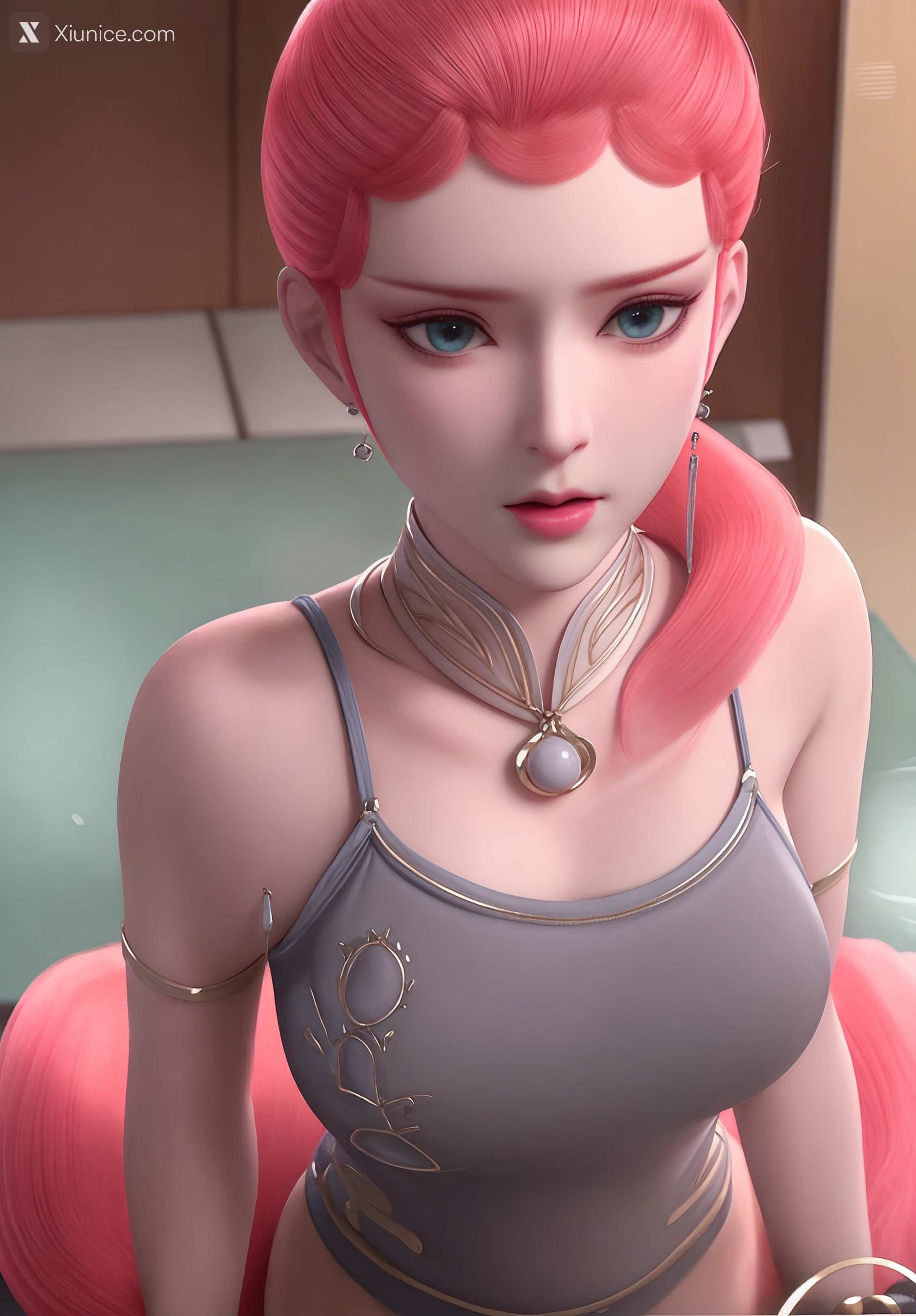AI Girl Xiunice.com 妖神记 龙羽音 应月茹 龙羽音3 捆绑 27