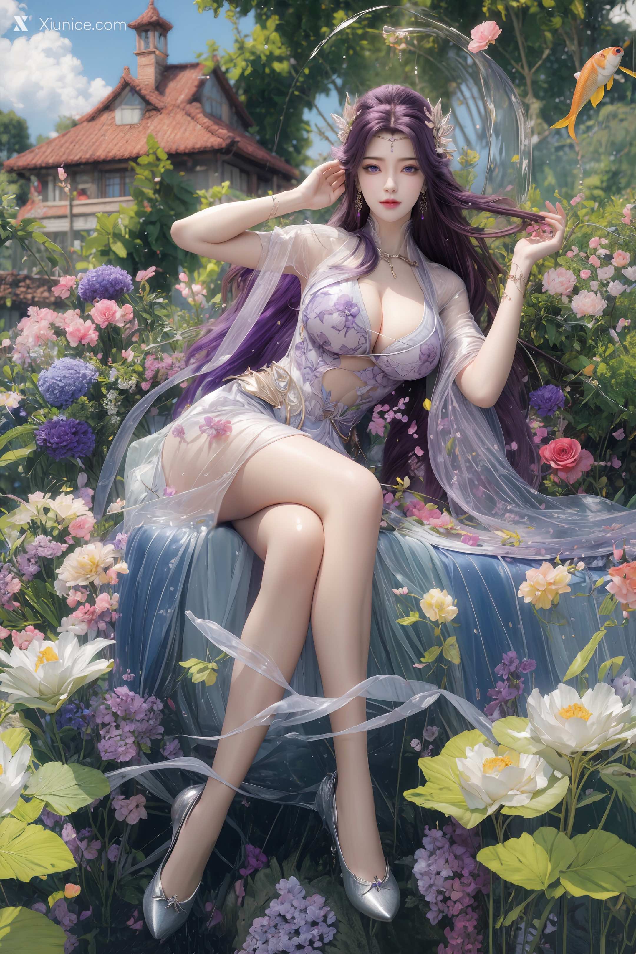 AI Girl Xiunice.com 完美世界 云曦 竖屏 清月 1