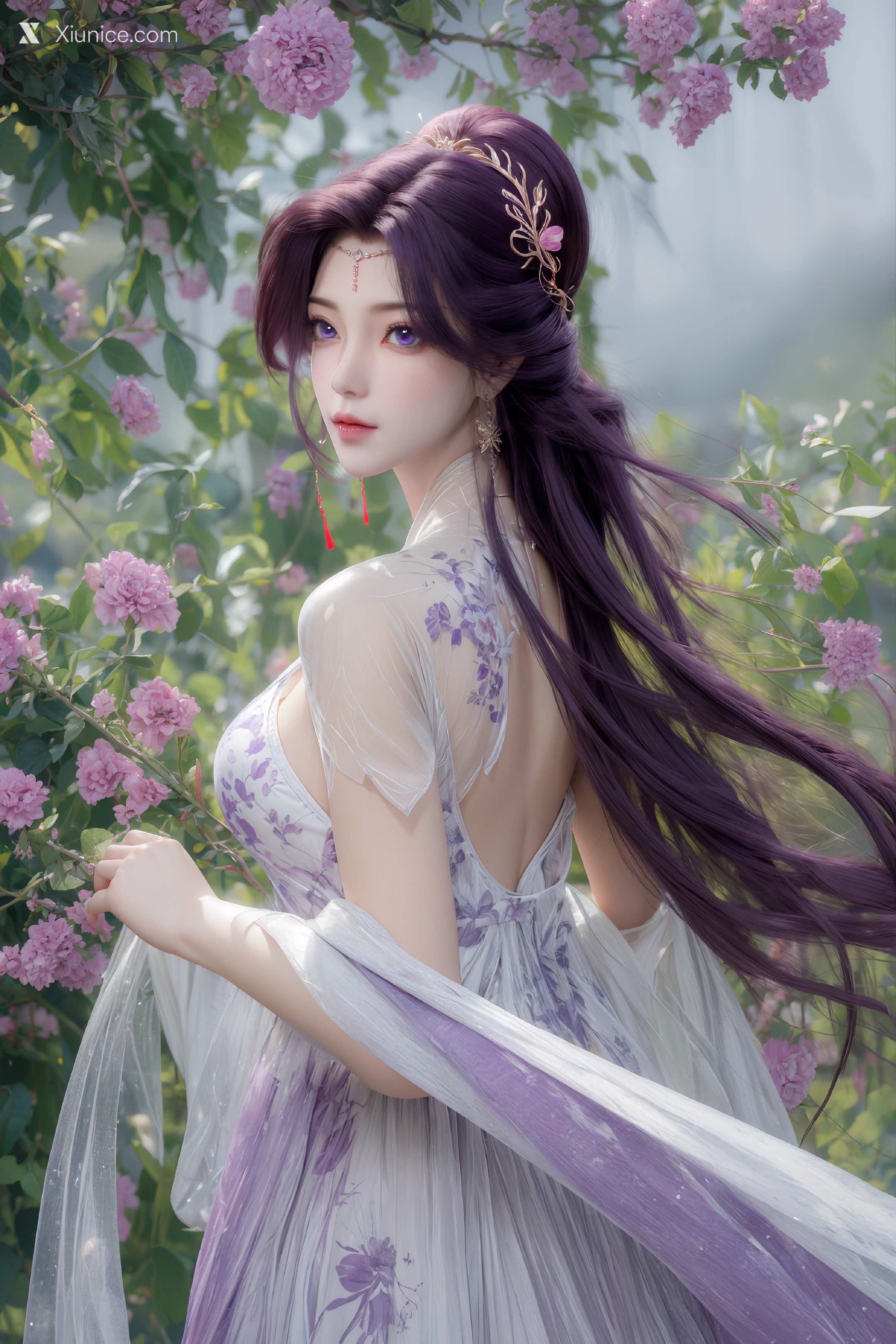 AI Girl Xiunice.com 完美世界 云曦 竖屏 清月 10