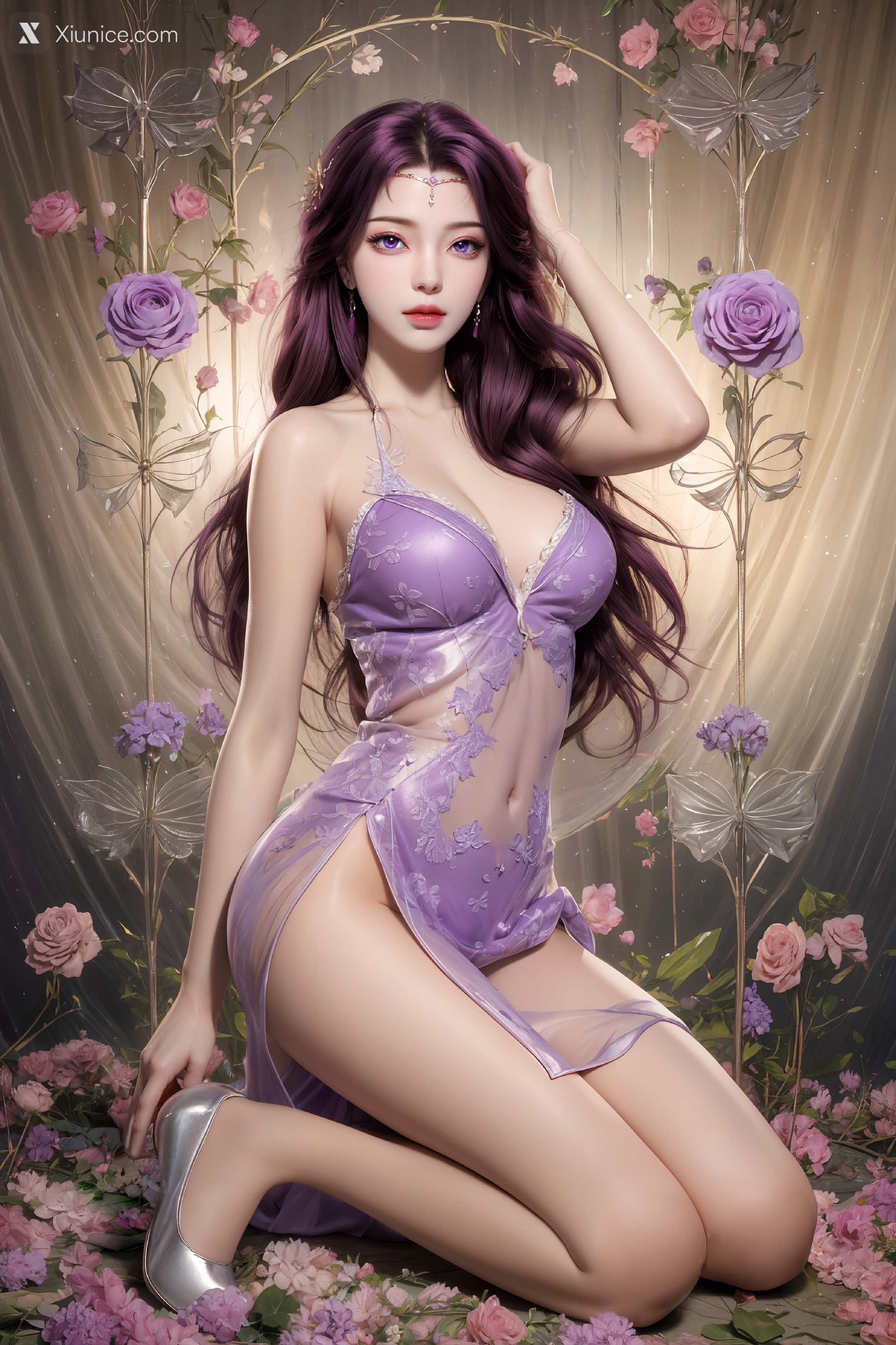 AI Girl Xiunice.com 完美世界 云曦 竖屏 清月 11