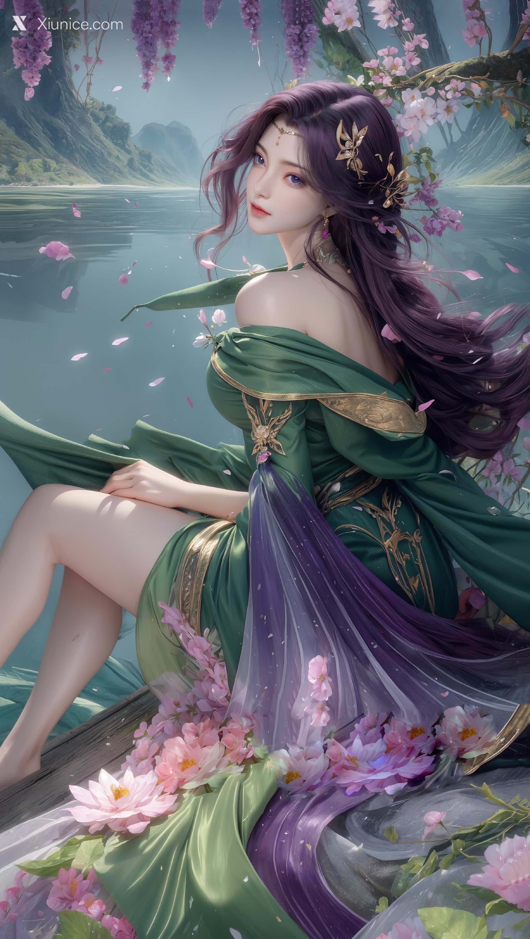 AI Girl Xiunice.com 完美世界 云曦 竖屏 清月 110