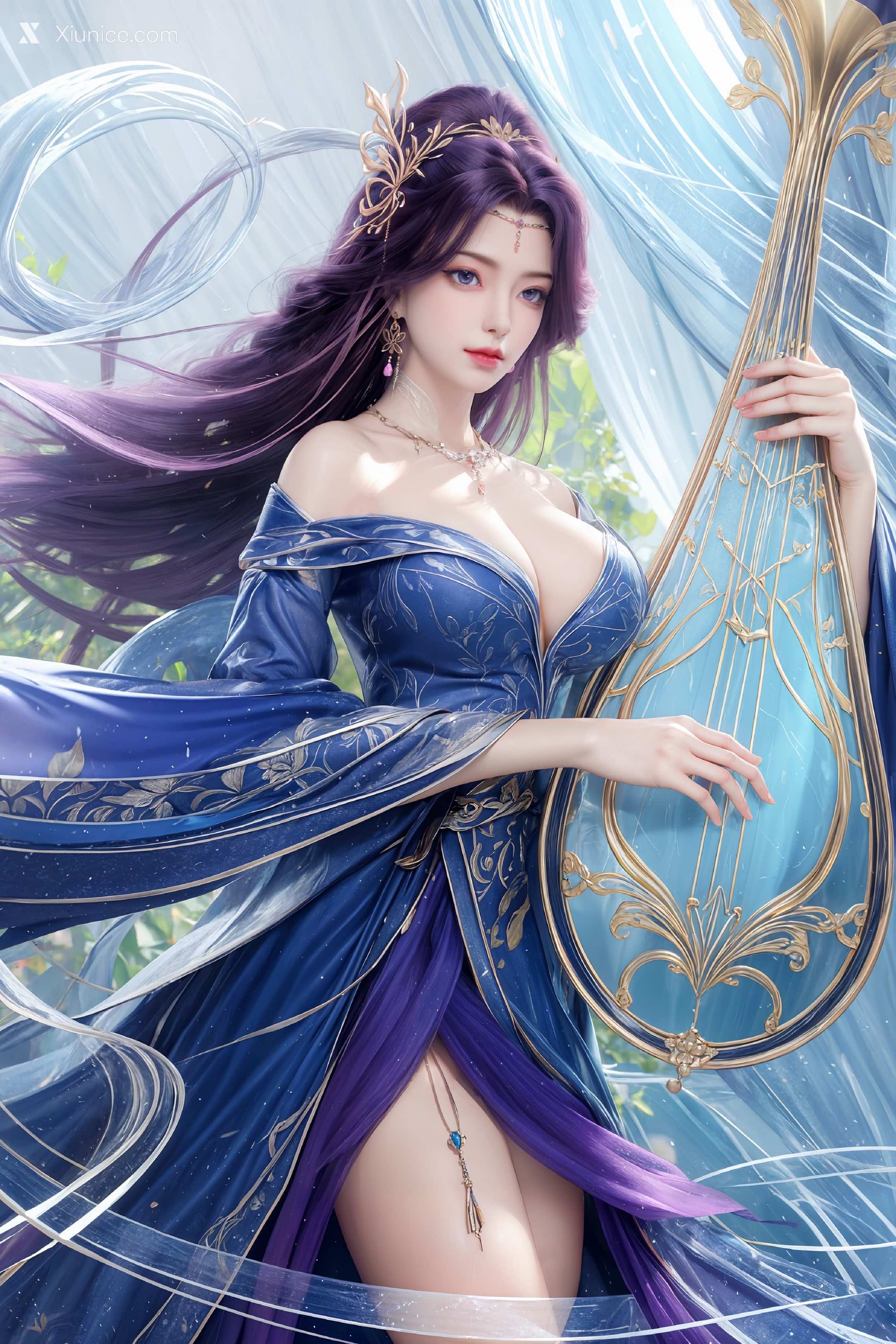 AI Girl Xiunice.com 完美世界 云曦 竖屏 清月 113