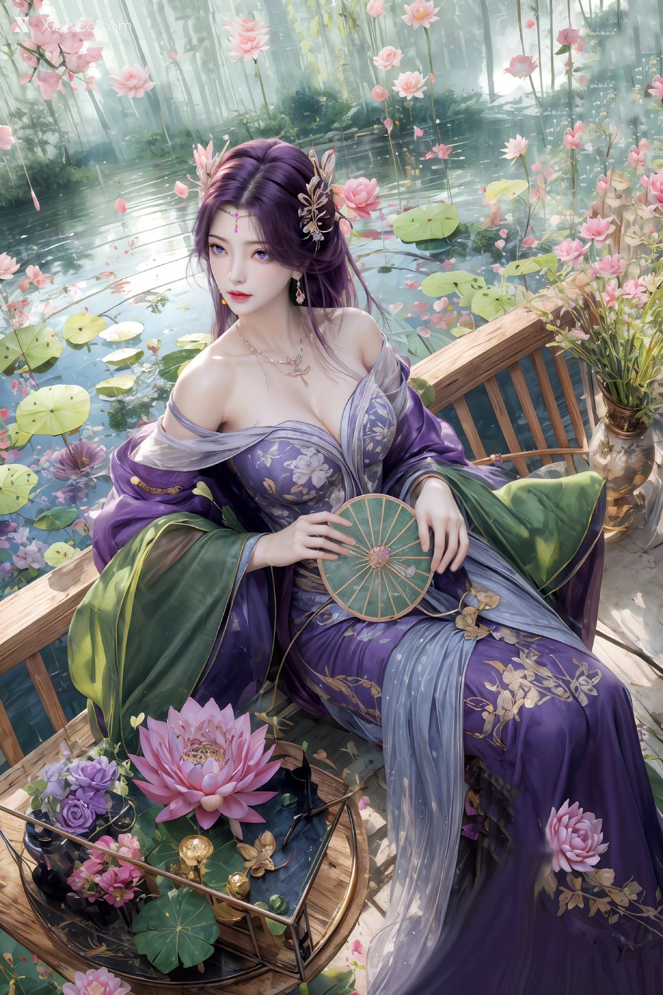 AI Girl Xiunice.com 完美世界 云曦 竖屏 清月 116