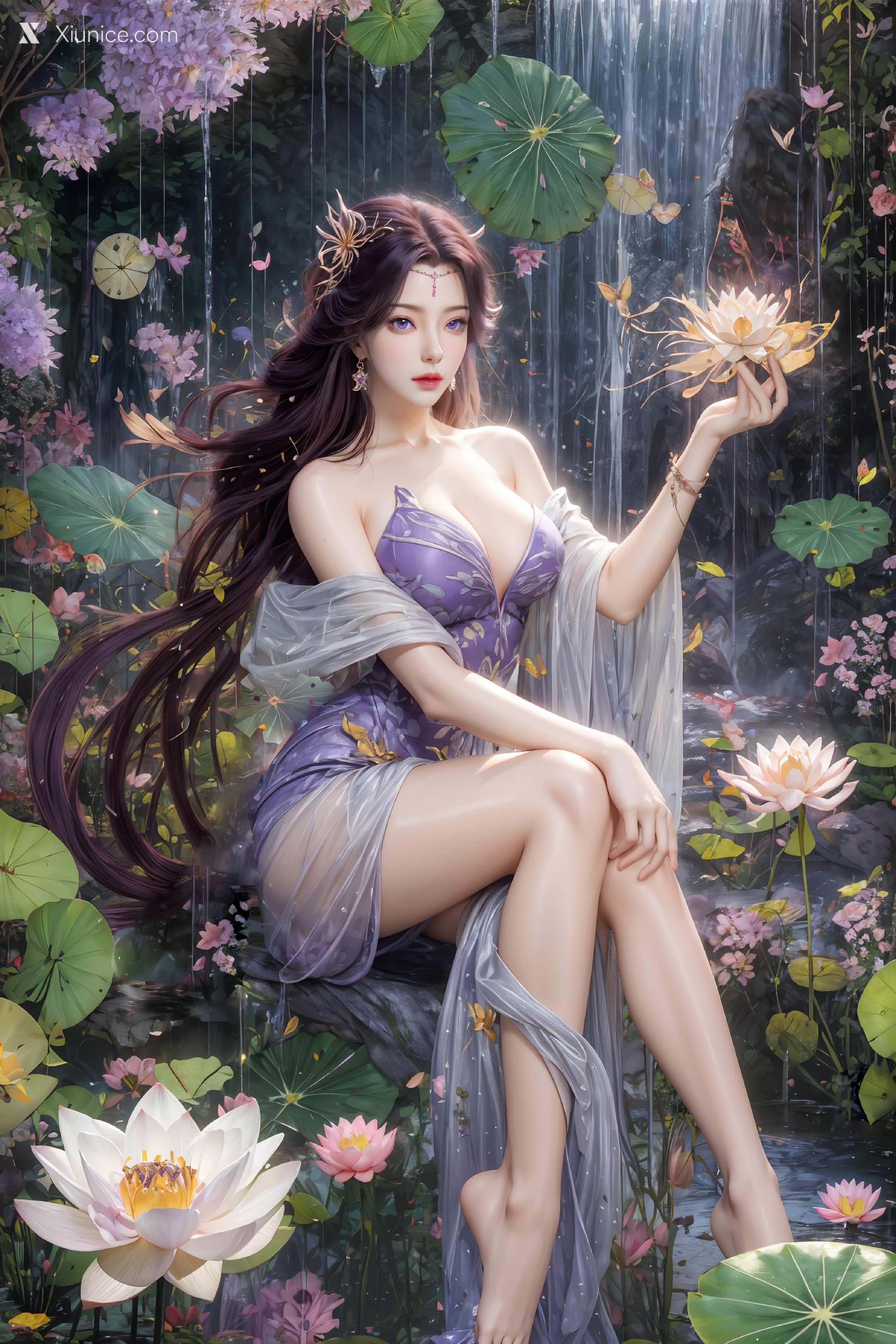 AI Girl Xiunice.com 完美世界 云曦 竖屏 清月 119