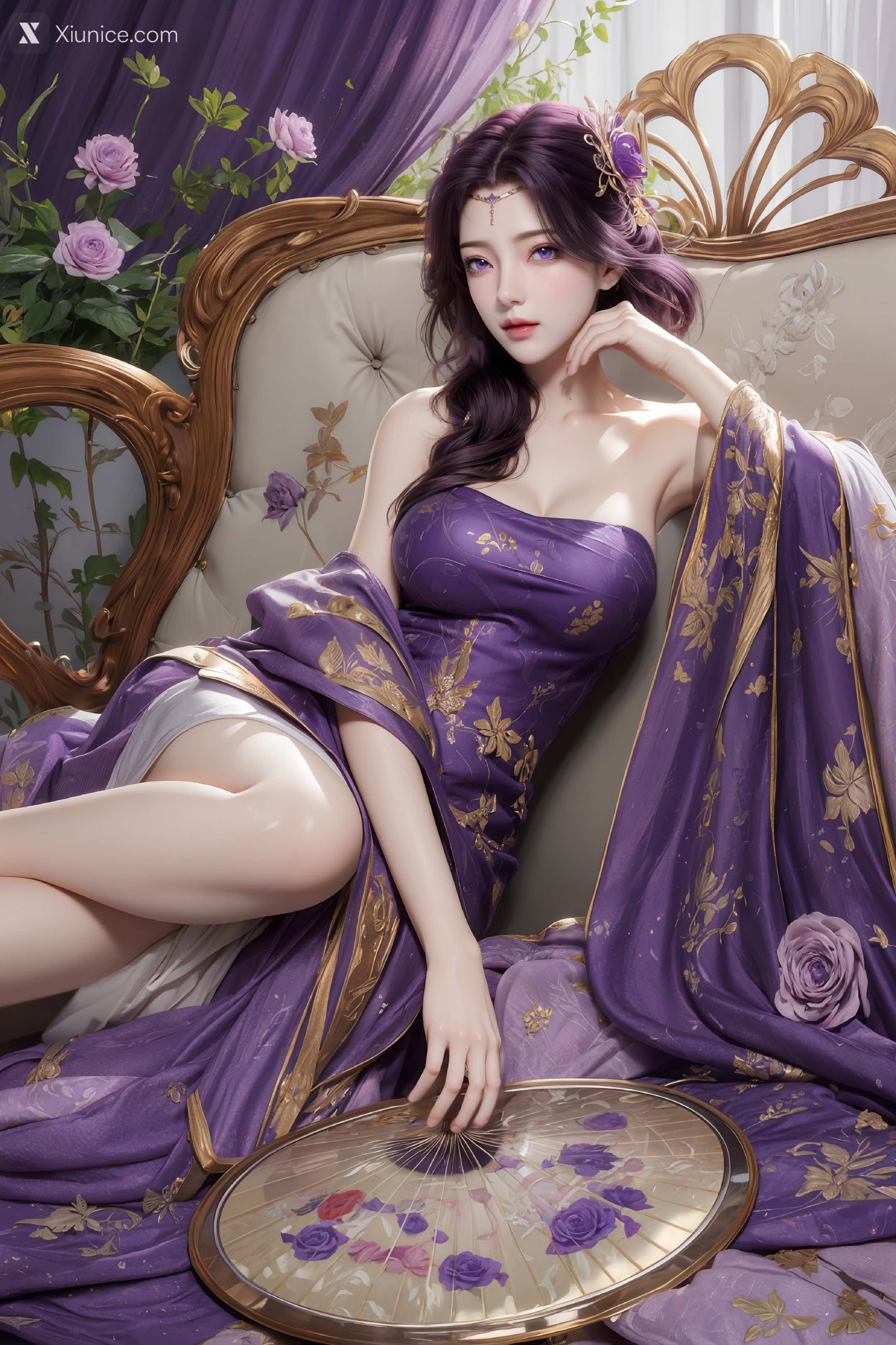 AI Girl Xiunice.com 完美世界 云曦 竖屏 清月 121