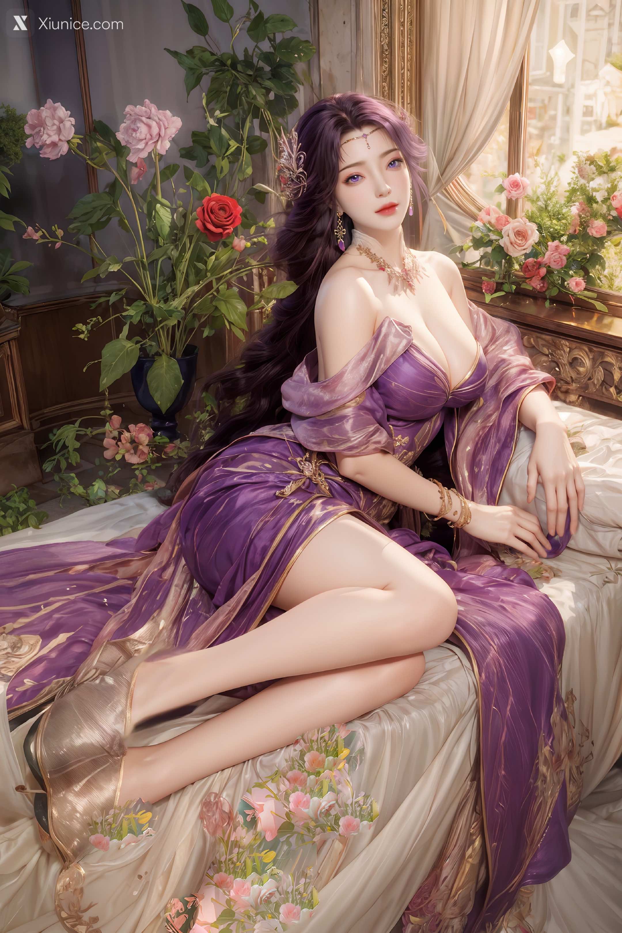 AI Girl Xiunice.com 完美世界 云曦 竖屏 清月 122
