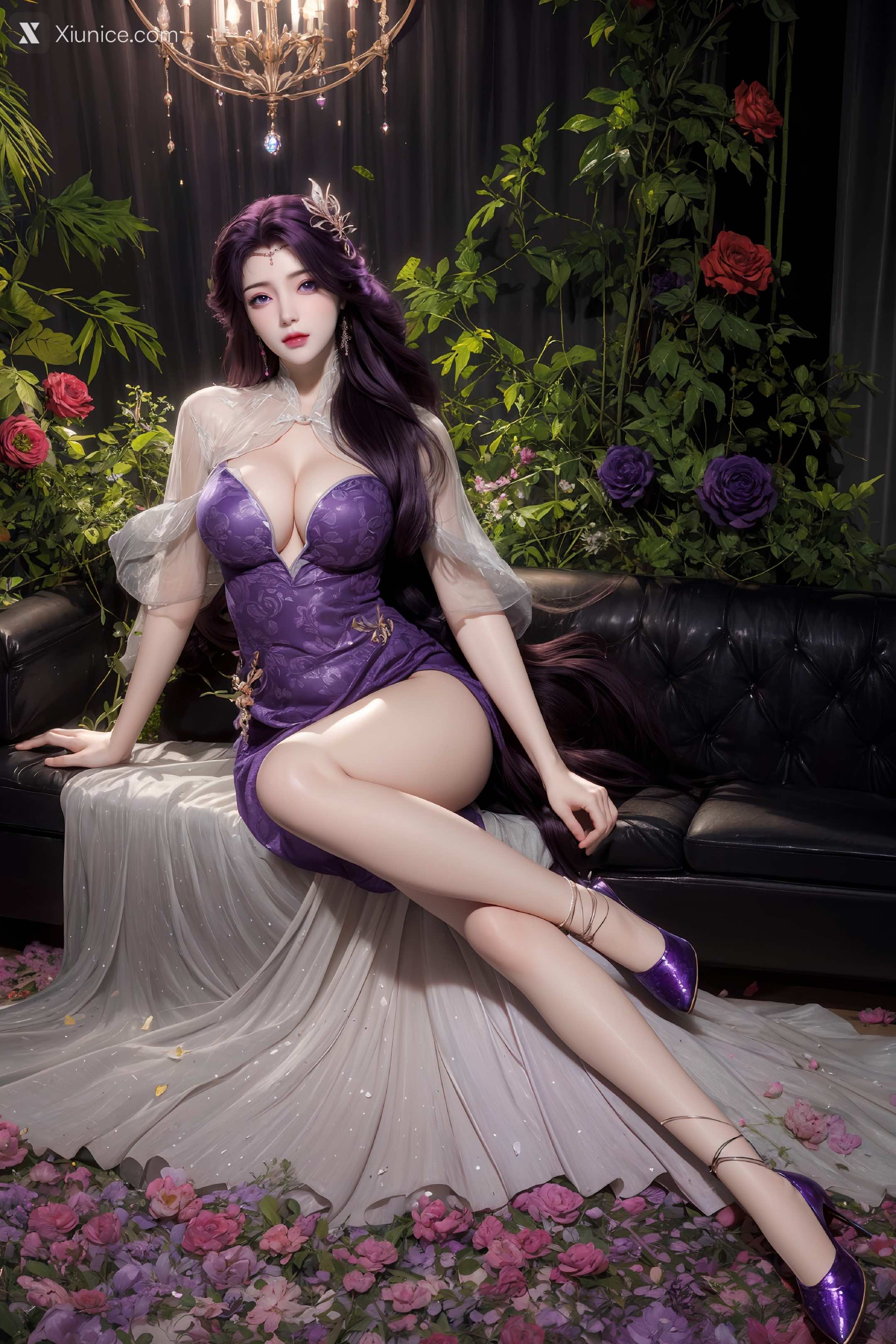 AI Girl Xiunice.com 完美世界 云曦 竖屏 清月 13