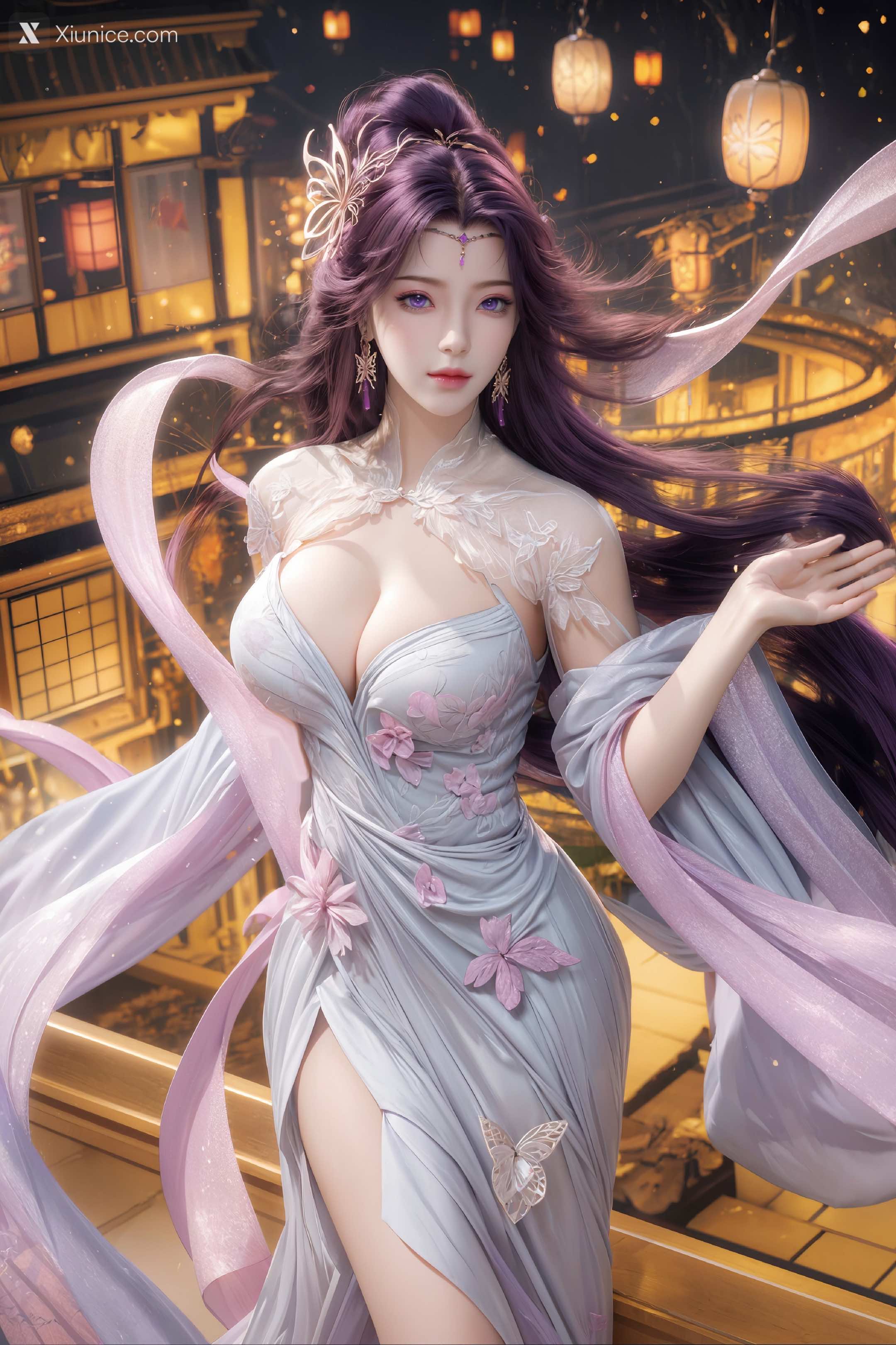 AI Girl Xiunice.com 完美世界 云曦 竖屏 清月 16