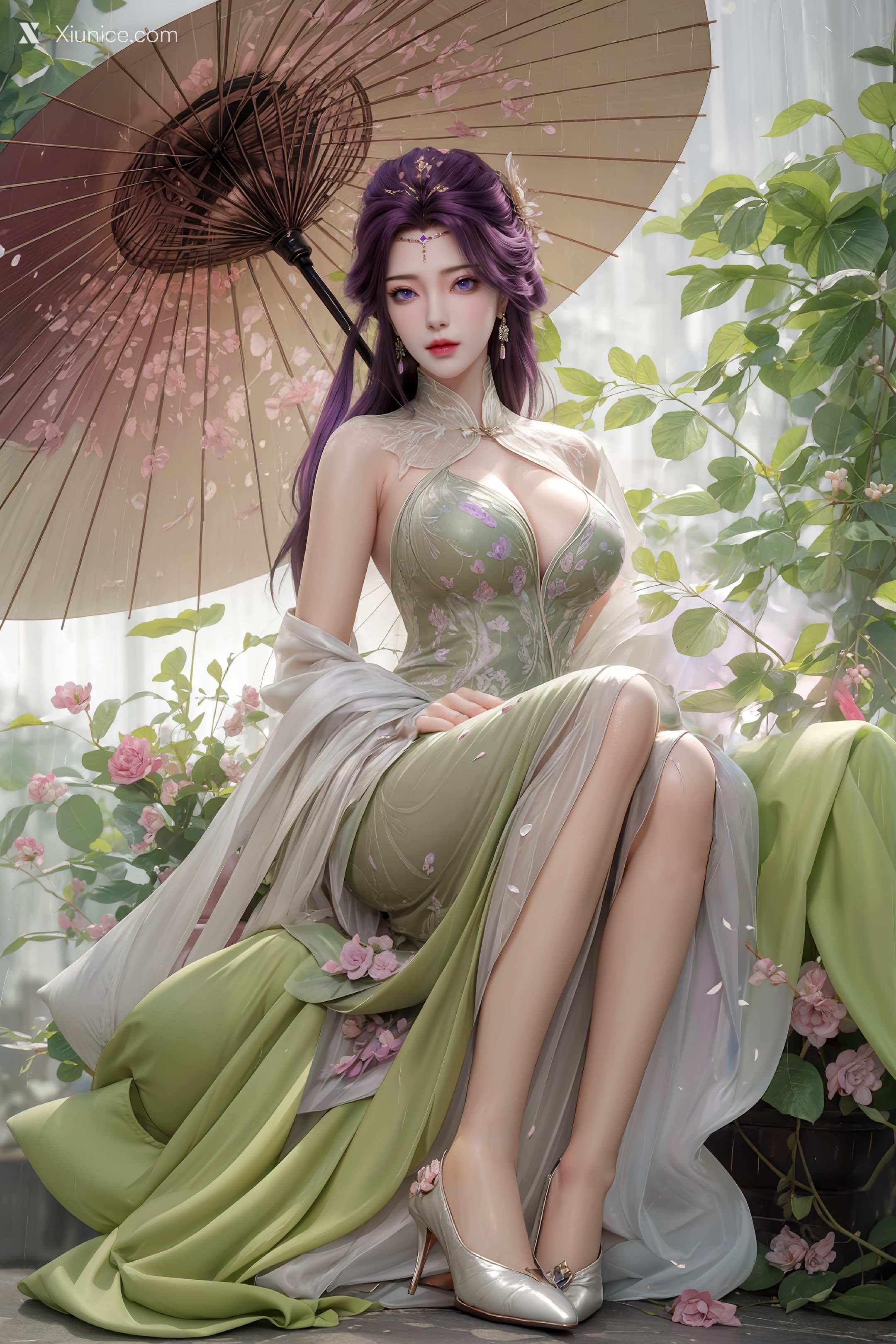 AI Girl Xiunice.com 完美世界 云曦 竖屏 清月 20