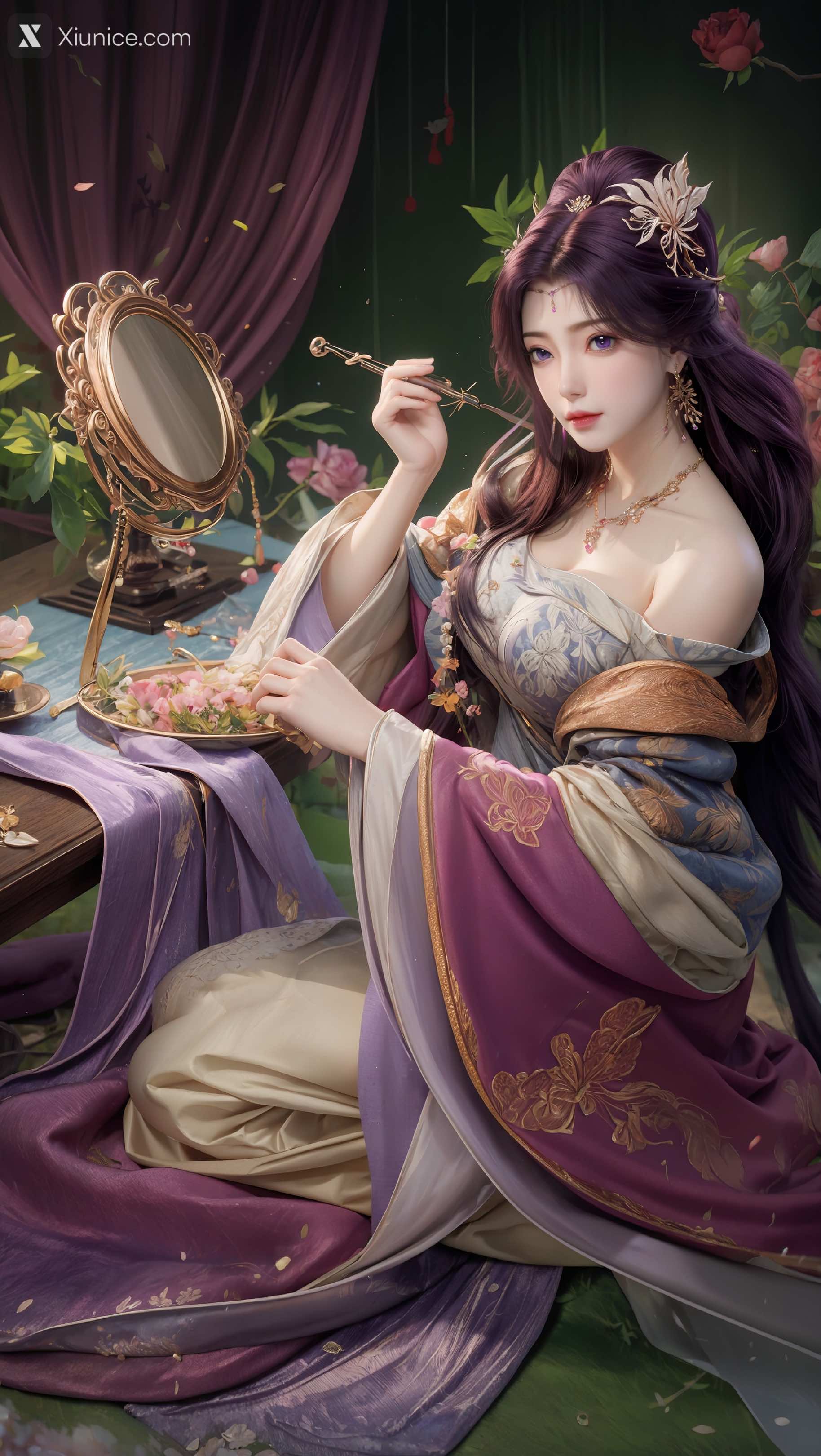 AI Girl Xiunice.com 完美世界 云曦 竖屏 清月 27