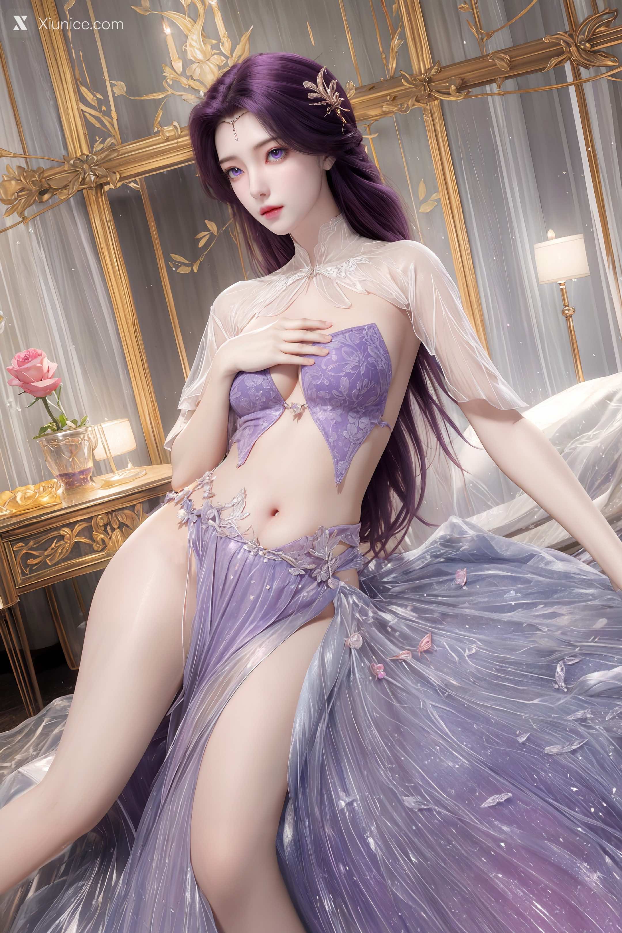 AI Girl Xiunice.com 完美世界 云曦 竖屏 清月 3