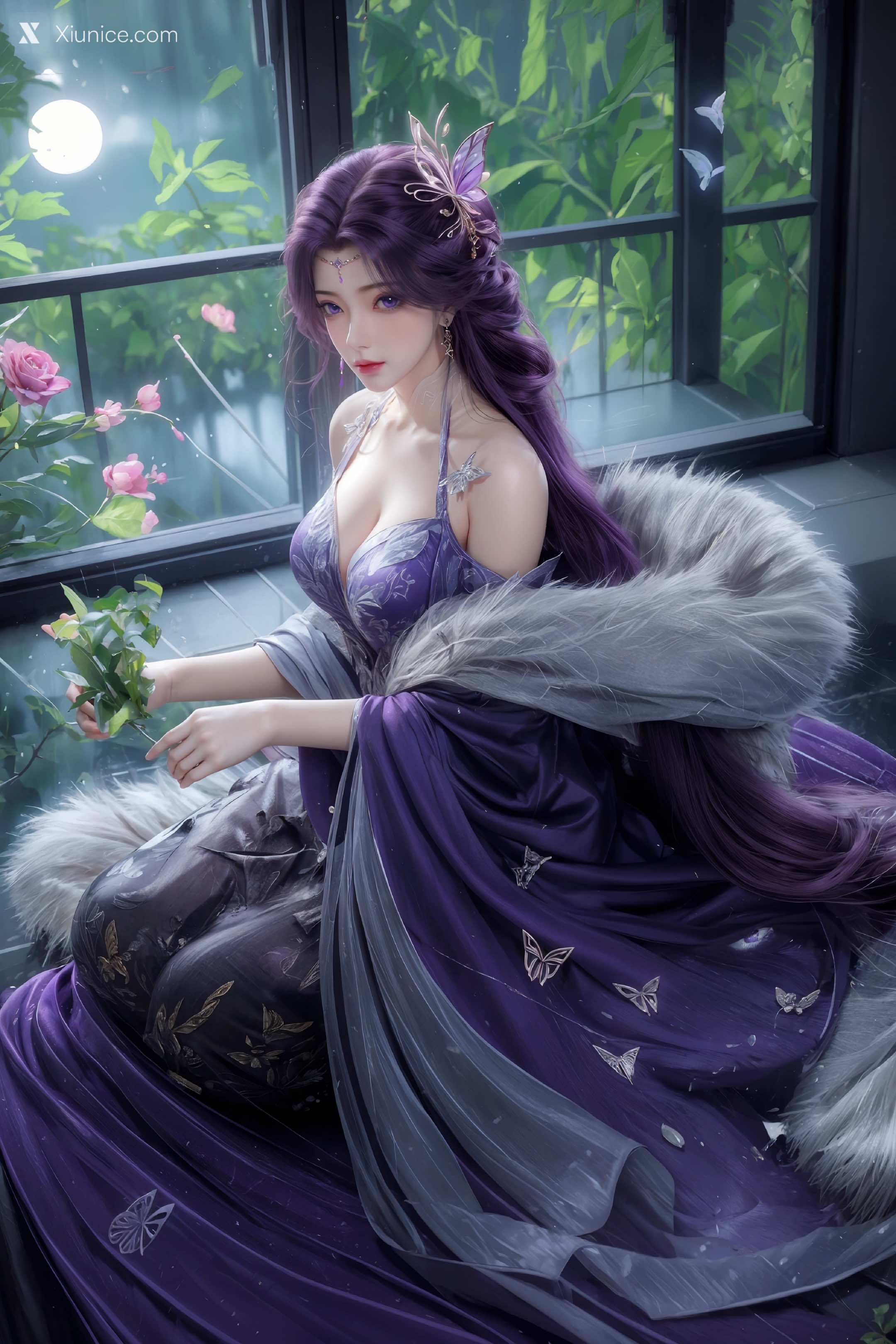 AI Girl Xiunice.com 完美世界 云曦 竖屏 清月 31