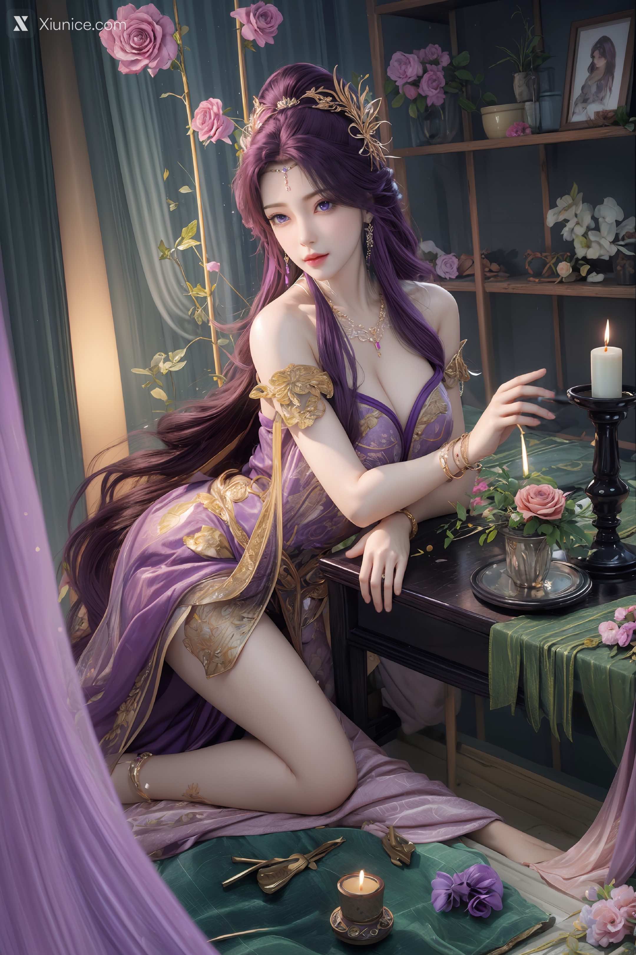 AI Girl Xiunice.com 完美世界 云曦 竖屏 清月 32