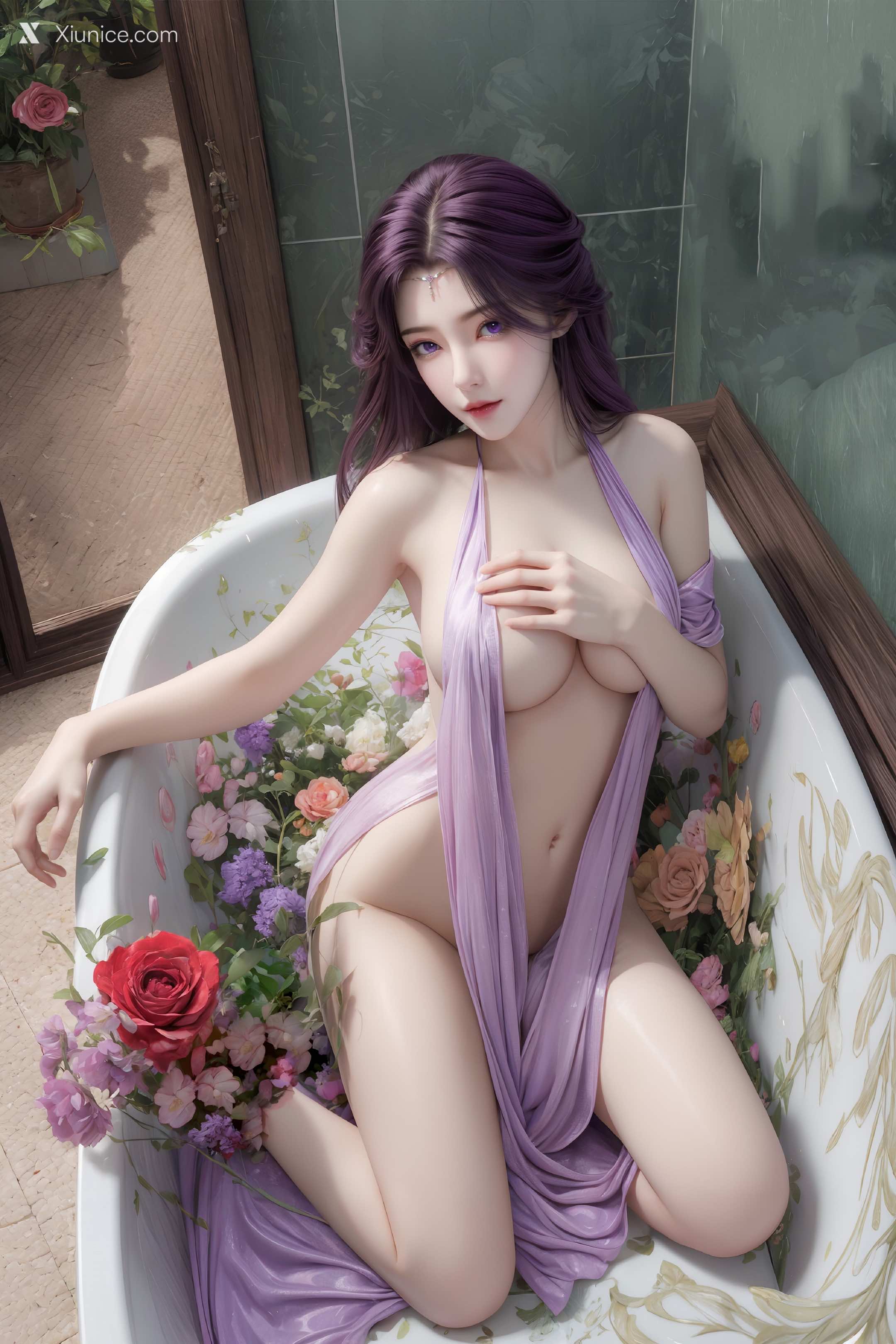 AI Girl Xiunice.com 完美世界 云曦 竖屏 清月 36