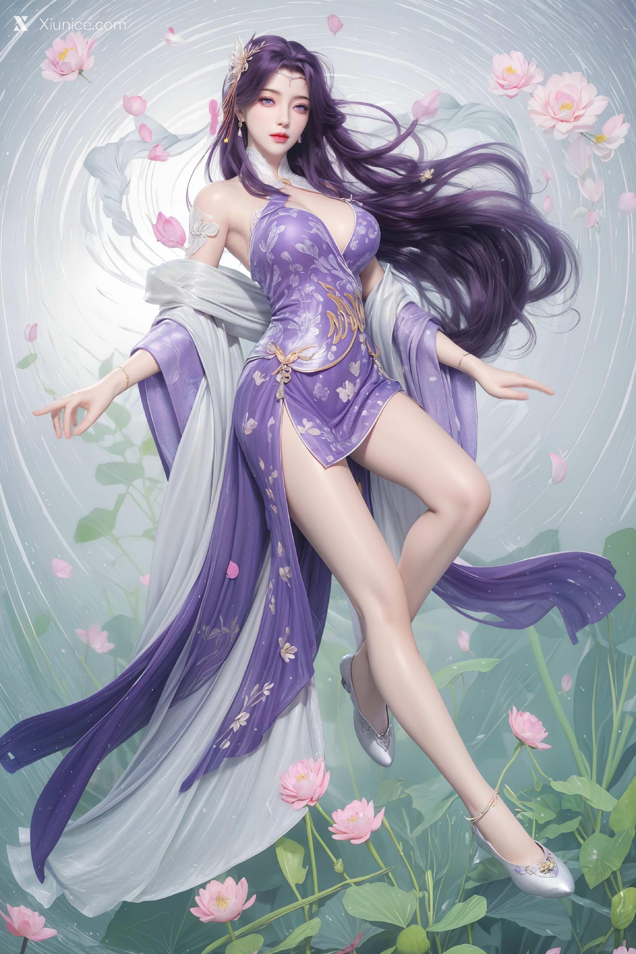 AI Girl Xiunice.com 完美世界 云曦 竖屏 清月 37
