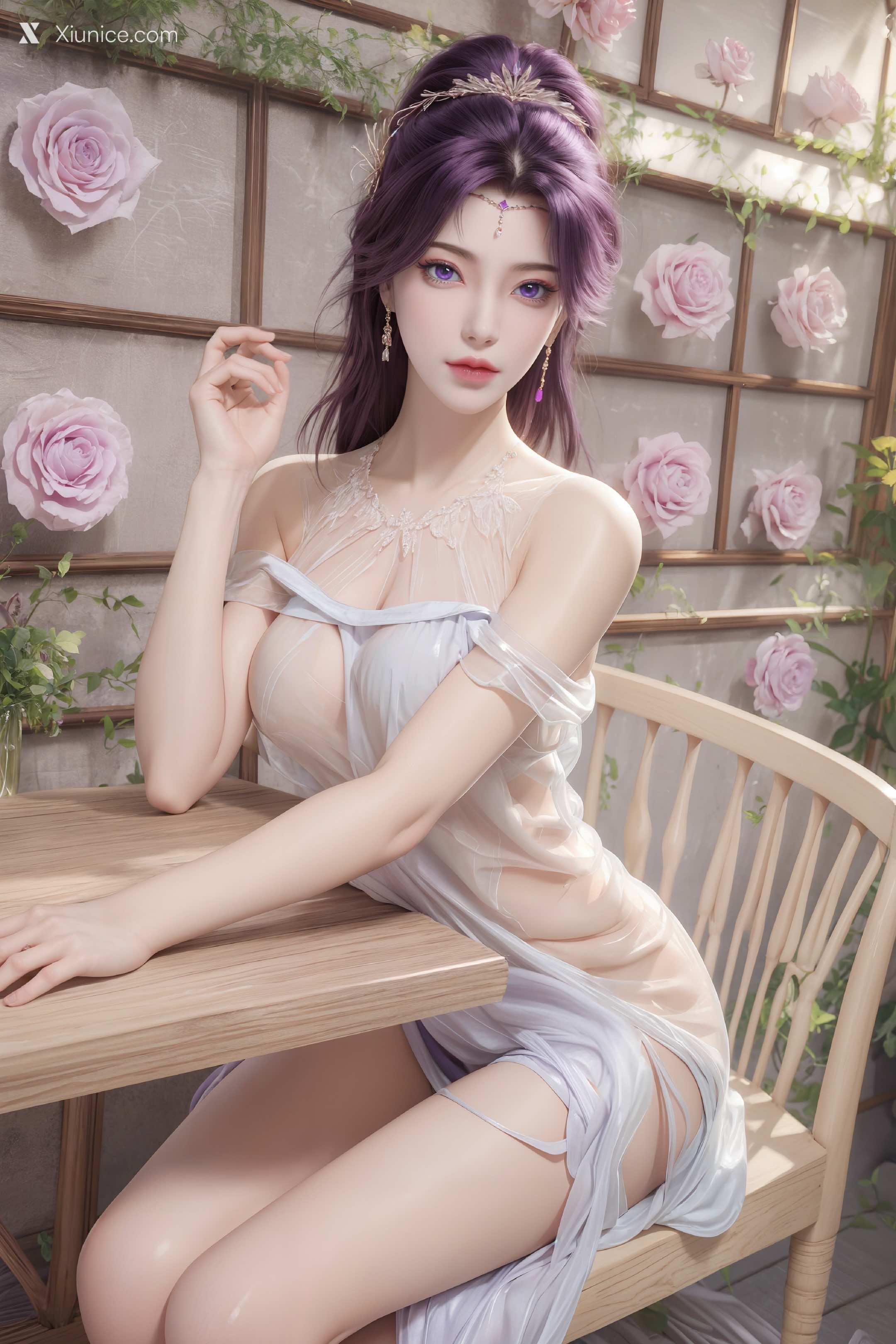 AI Girl Xiunice.com 完美世界 云曦 竖屏 清月 43