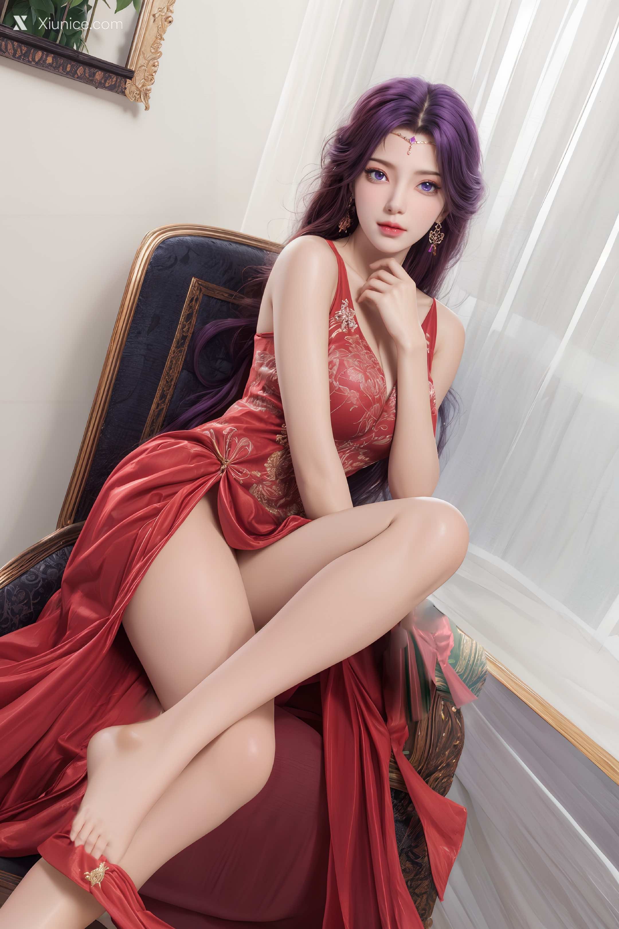 AI Girl Xiunice.com 完美世界 云曦 竖屏 清月 44