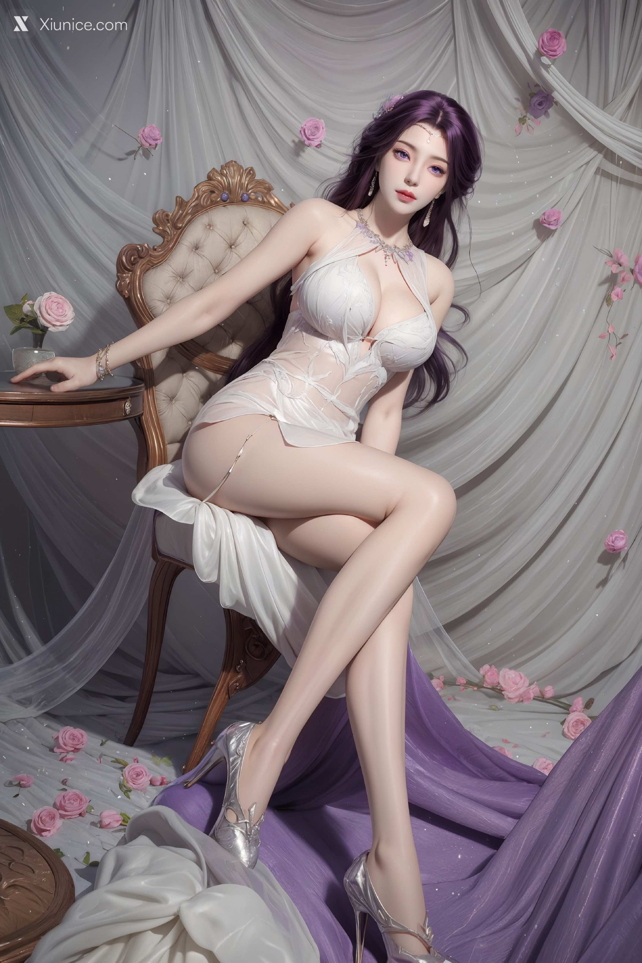 AI Girl Xiunice.com 完美世界 云曦 竖屏 清月 48