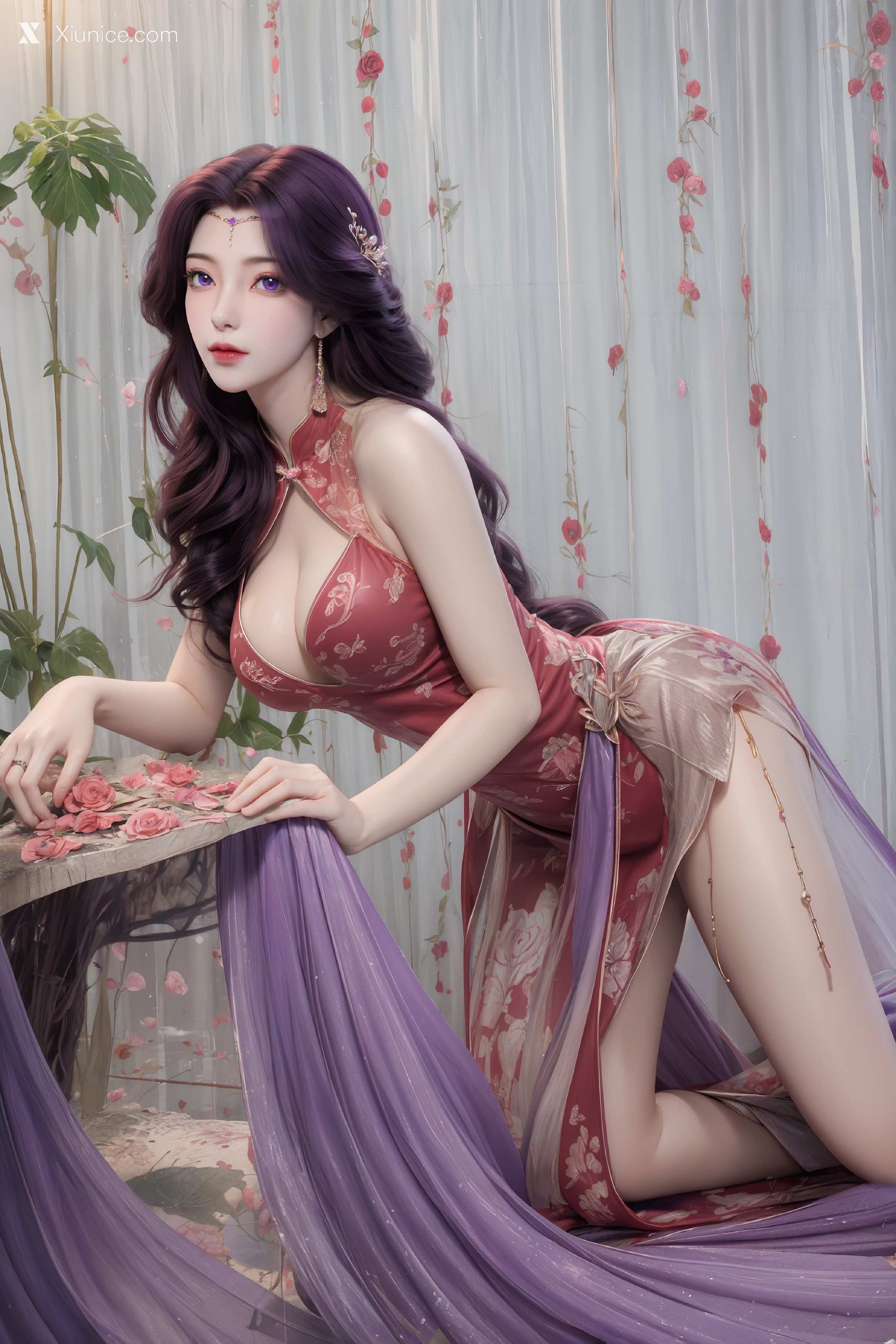 AI Girl Xiunice.com 完美世界 云曦 竖屏 清月 49