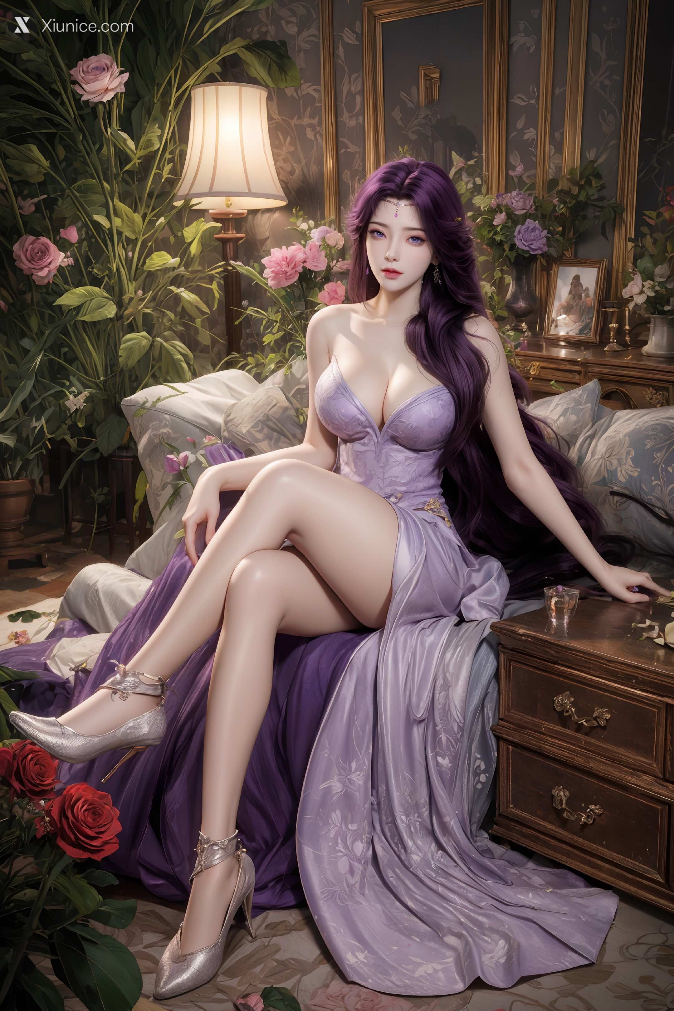 AI Girl Xiunice.com 完美世界 云曦 竖屏 清月 6