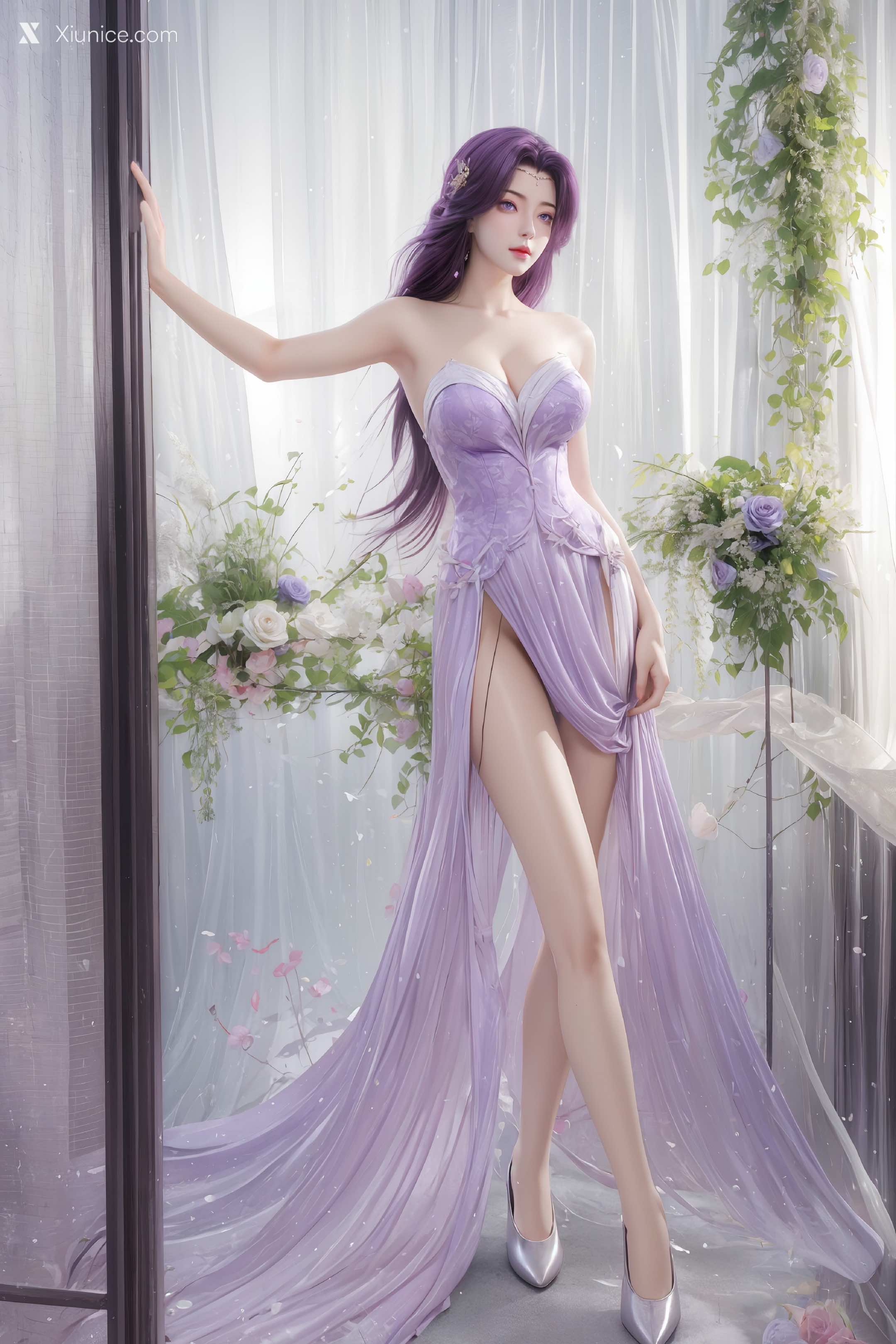 AI Girl Xiunice.com 完美世界 云曦 竖屏 清月 67